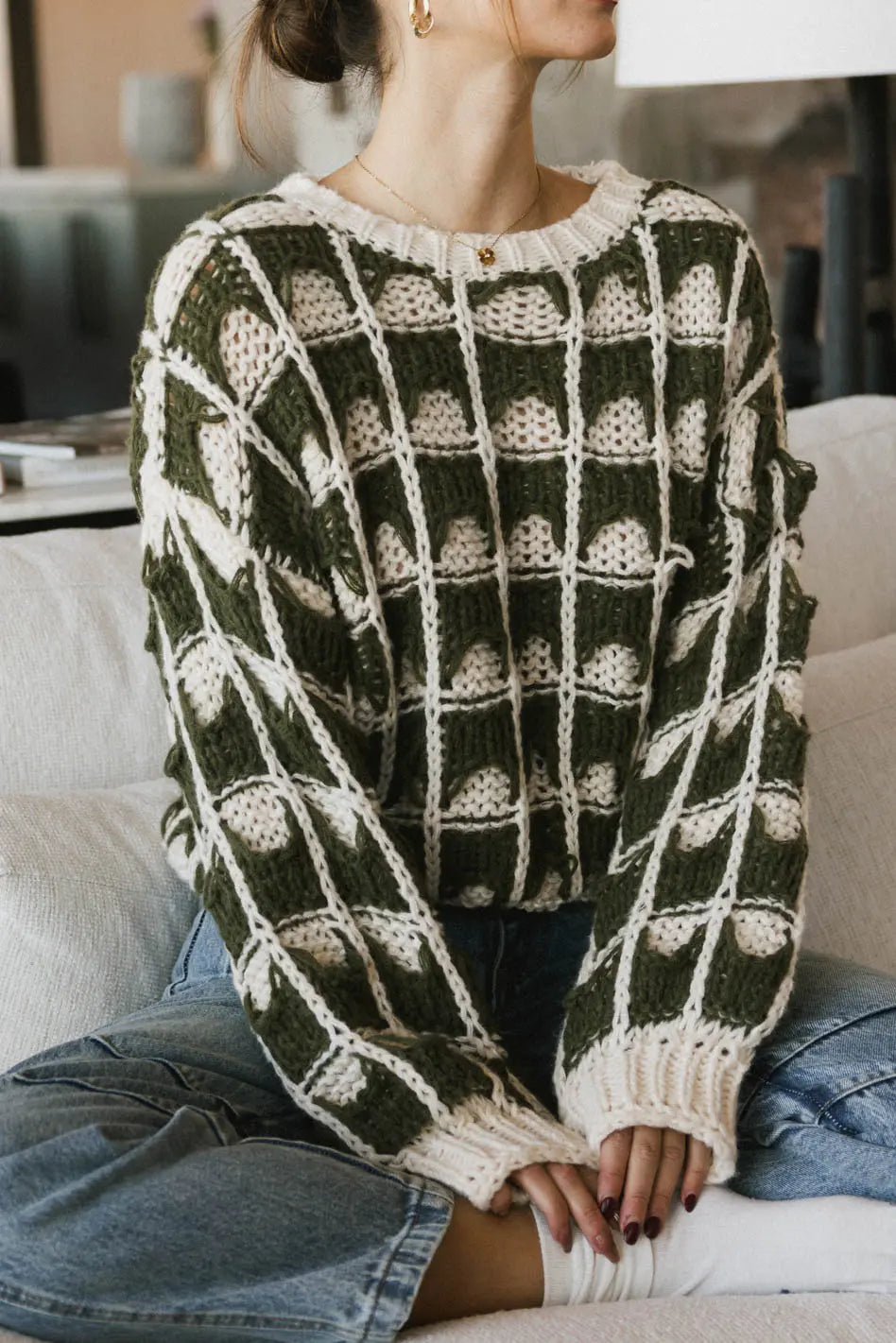 Everly Knit Sweater for Women - Cozy Cable Knit Pullover Sweater | Soft Winter Warm Casual Wear | Perfect for Office, Dates & Holiday Outfits