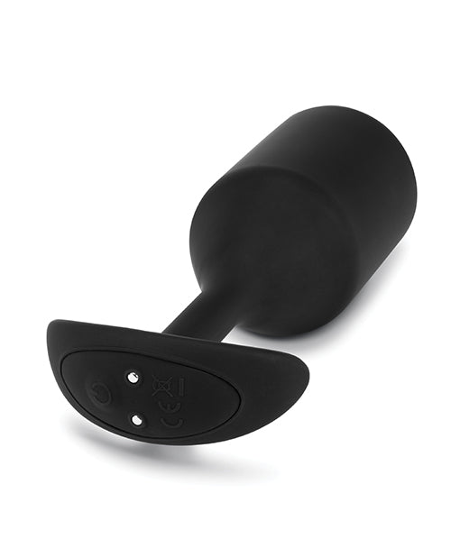 B Vibe Vibrating Snug Plug - Rechargeable Silicone Anal Plug for Men & Women - XXLarge Black - Perfect for Solo Play & Couples Intimacy
