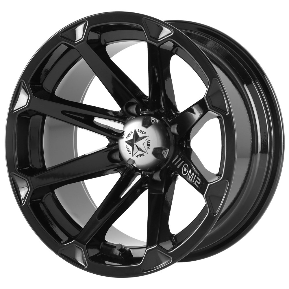 MA12 15X7 4X137 G-BLK 10MM - M12-05737 Black Alloy Wheel Rims for Trucks & SUVs - Off-Road & Street Performance Upgrade