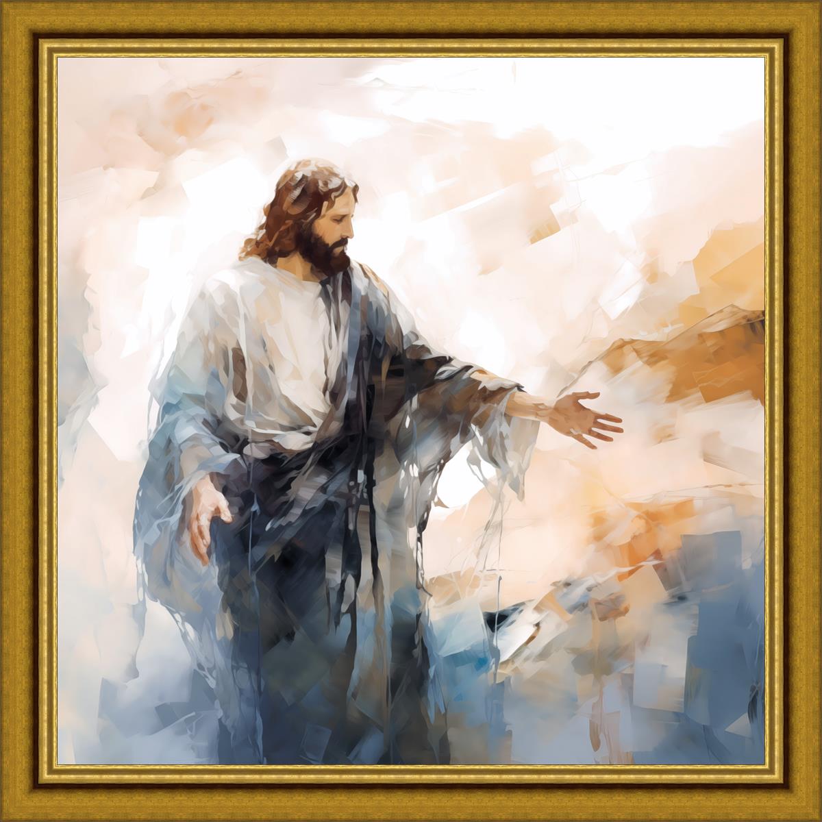 Come Unto Me Large Wall Art - Inspirational Christian Home Decor for Living Room, Bedroom & Office - Perfect for Gifts & Spiritual Spaces