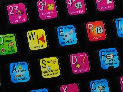 Cakewalk Sonar Keyboard Stickers - 4 Pack, Durable Vinyl Decals for Music Production & Studio Use - Perfect for DAW Controllers, MIDI Keyboards, and Audio Workstations