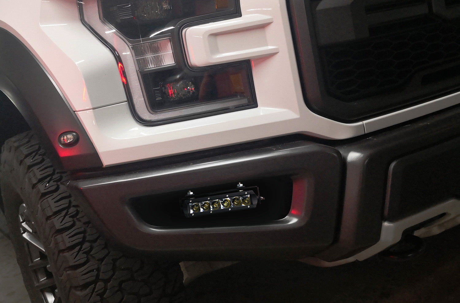 30W SR LED Fog Light Bar Kit with Mounting Brackets & Wiring Harness for 2017-2020 Ford Raptor - Off-Road Lighting Upgrade for Trucks, SUVs & Jeeps