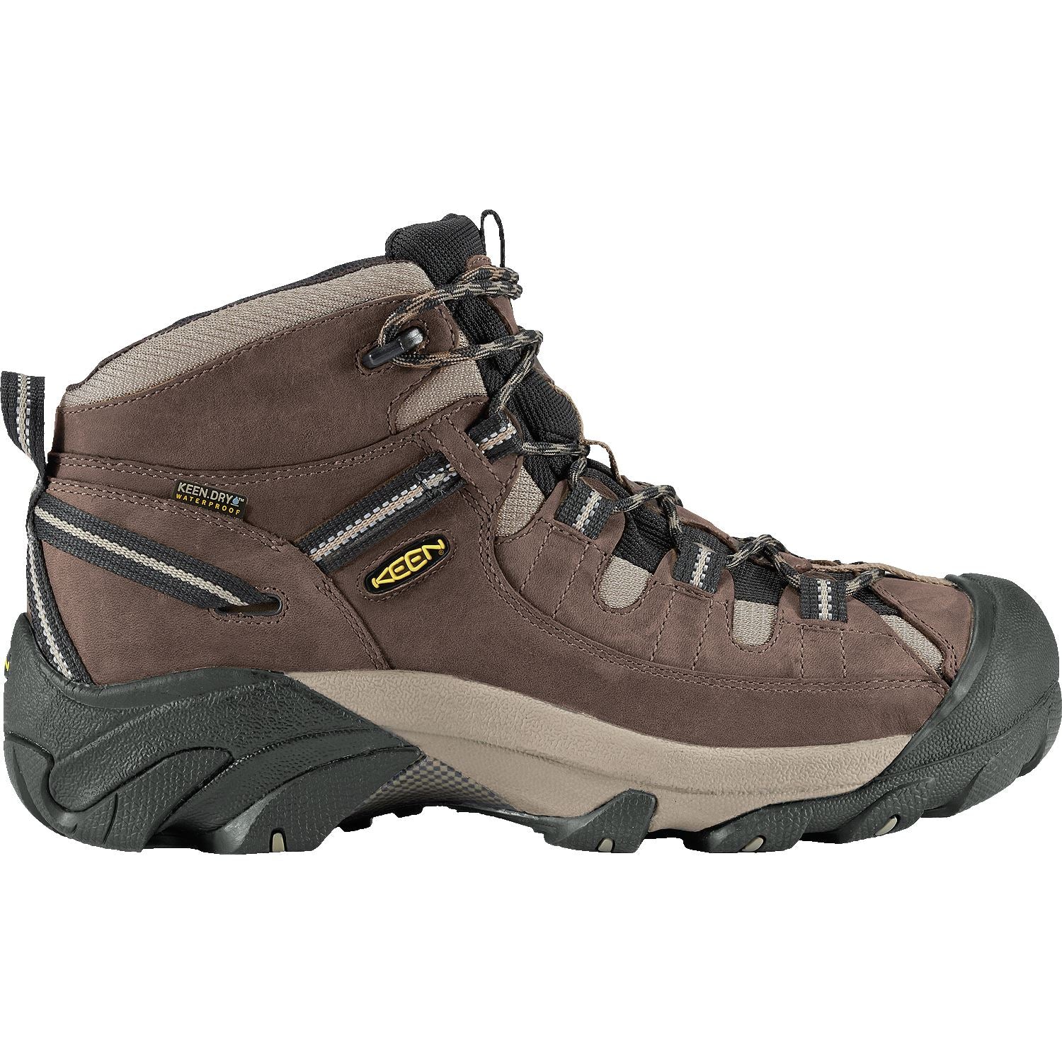 KEEN Targhee II Mid WP Men's Hiking Boots - Waterproof Wide Width for Outdoor Adventures & Trail Walking