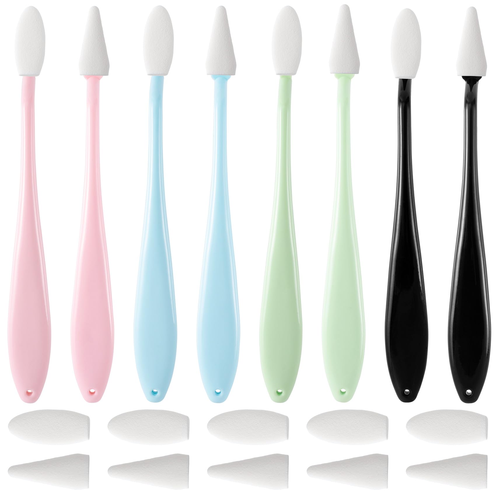 HINZIC 4 Sets 88pcs Sketch Drawing Tools Kit - Blending Stumps, Charcoal Pencils, Eraser Sponge, Paper Art Blenders for Artists & Students (Pink, Blue, Green, Black) - Perfect for Sketching, Shading & Blending Techniques