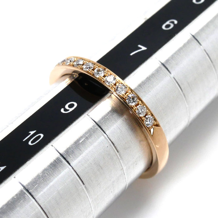 4℃ Half Eternity 18K White Gold Diamond Ring - 0.50ct Round Cut Wedding Band for Women, Perfect for Anniversary, Engagement & Everyday Elegance