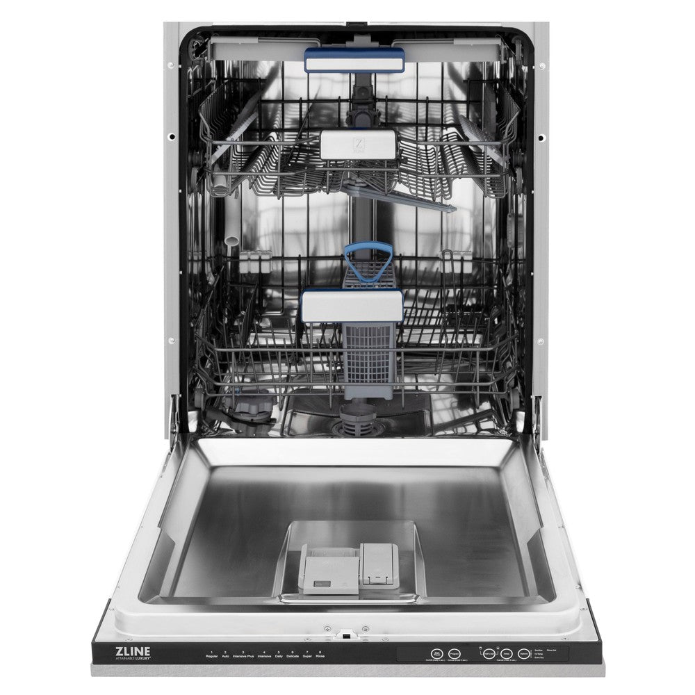 ZLINE 36 Inch Professional Kitchen Package - Stainless Steel Dual Fuel Range, Ducted Range Hood & Tall Tub Dishwasher Set for Modern Home Cooking & Entertaining
