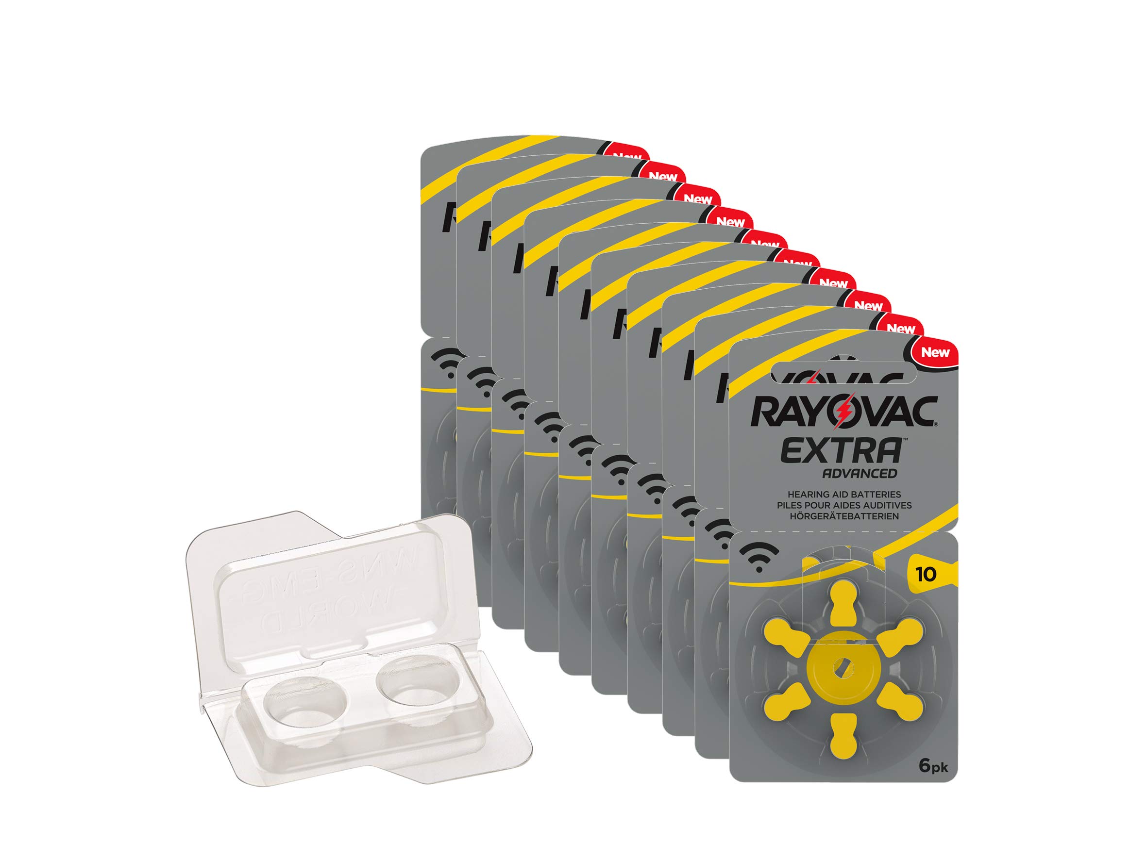 wns-emg-world Big Box Pack with Extra 10 Batteries - 60 Count Battery Bundle for Home, Office & Emergency Use