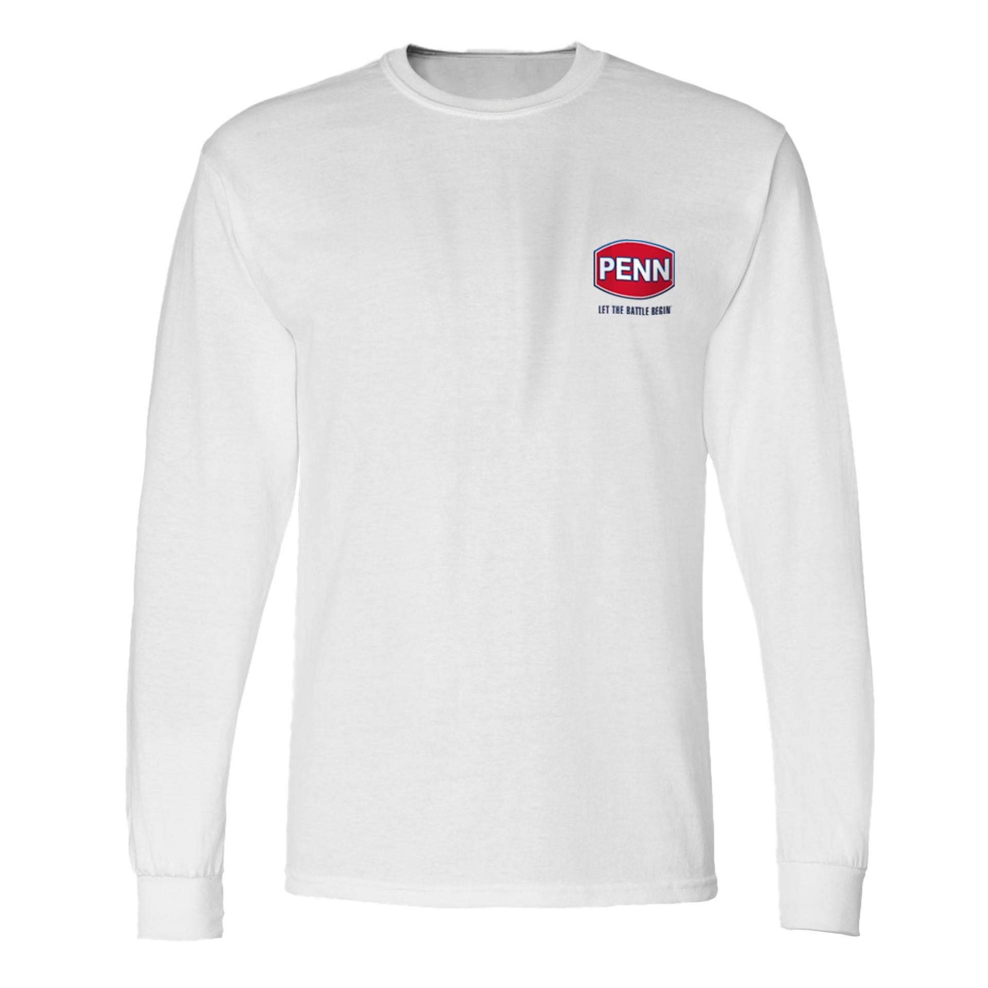 PENN® Long Sleeve T-Shirt for Men - Comfortable Cotton Crewneck Shirt for Casual Wear, Work & Outdoor Activities