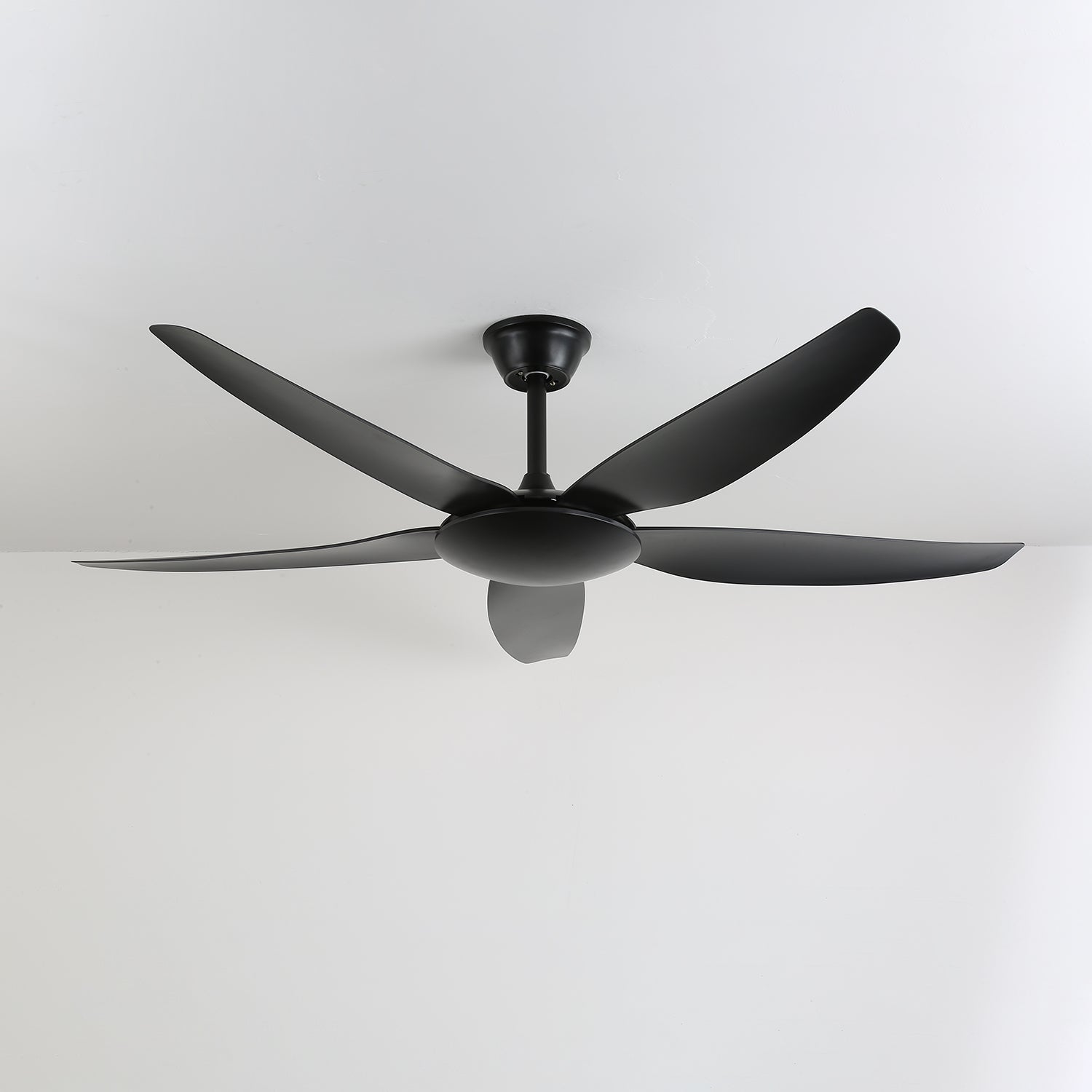 Aeron Noir Ceiling Fan with Remote Control - 52 Inch Modern Black Ceiling Fan with LED Light - Quiet Reversible Motor for Bedroom, Living Room, and Outdoor Patio Use