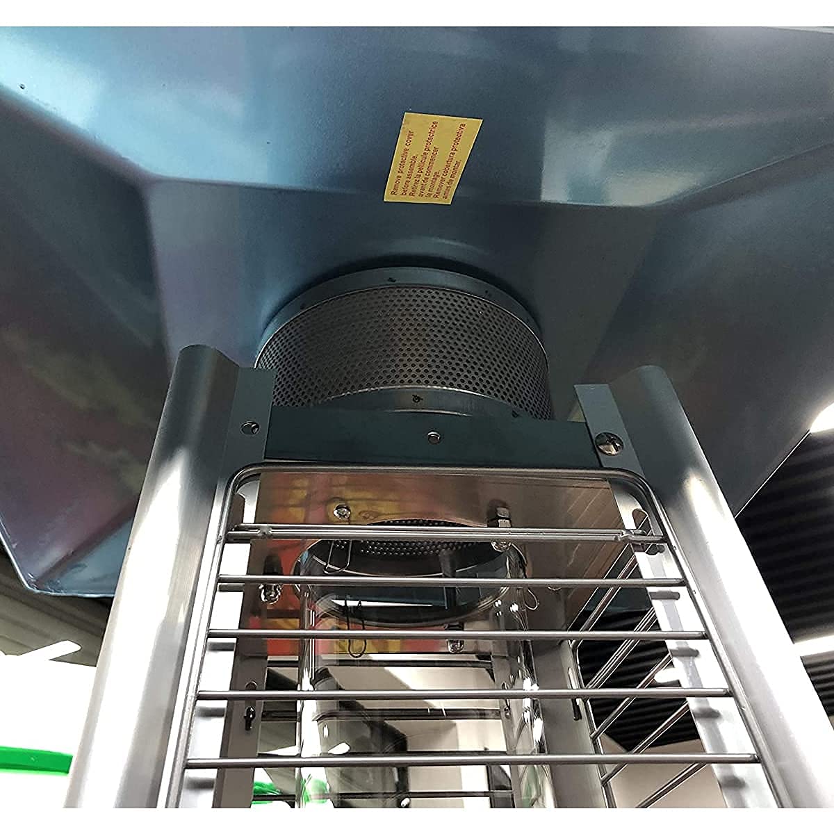 4-Sided Pyramid Patio Heater Shield - Durable Heat Reflector Replacement for Outdoor Gas Heaters (3 Hole Mount) - Perfect for Backyard, Deck & Patio Heating in Winter