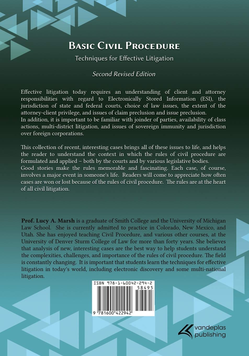 Basic Civil Procedure, Second Revised Edition - Legal Textbook for Law Students & Professionals | Study Guide, Courtroom Reference, Legal Education Resource