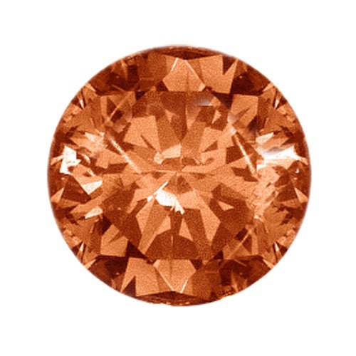 Wholesale Natural 0.5ct Champagne Pink Diamond - 5mm Round SI1 Z+ Fancy Color Loose Stone - April Birthstone for Jewelry Making & Engagement Rings