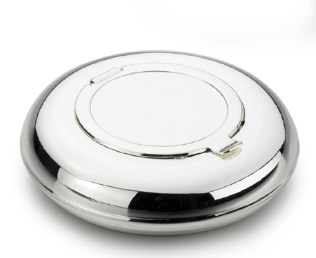 Visol Bertucci Silver Plated Cigarette Ashtray - Elegant Smoking Accessory for Home, Office & Outdoor Use