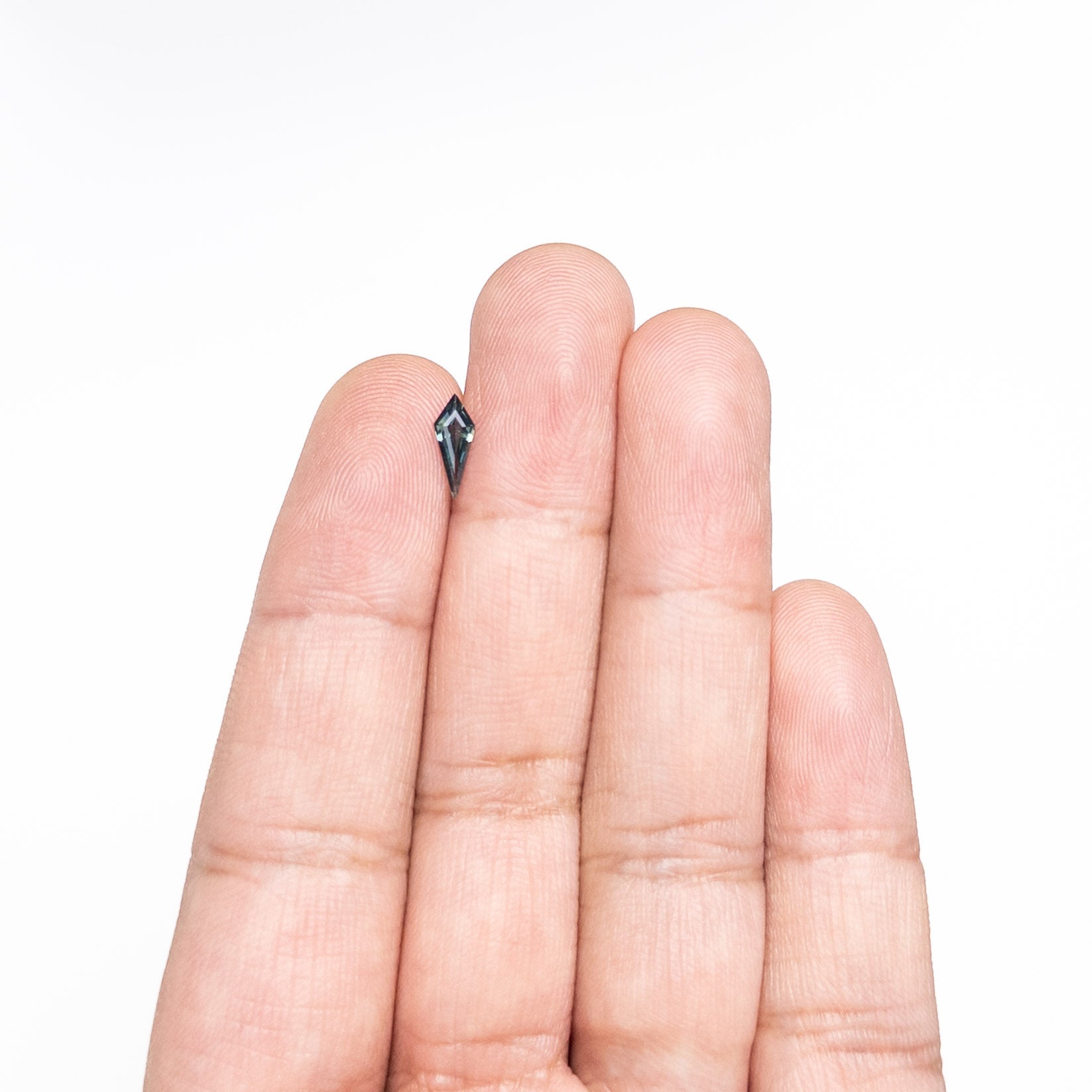 0.42ct Kite Step Cut Sapphire - 9.69x3.83x2.16mm Natural Blue Gemstone for Engagement Rings & Fine Jewelry Making