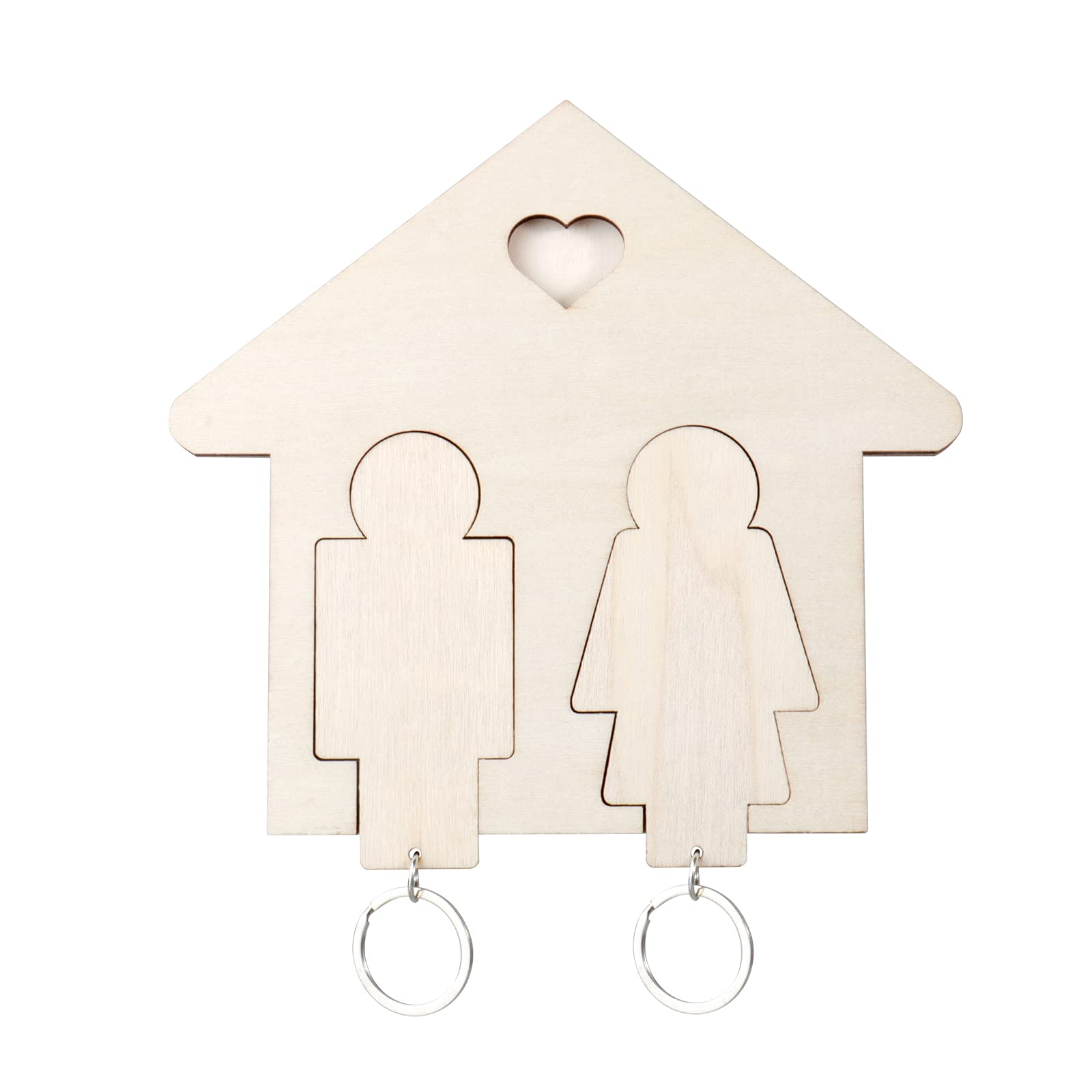 OXYEFEI Personalized Wooden Keychains - Creative DIY Anniversary & Christmas Gifts for Couples, Friends, and Family - Perfect for Home, Office, and Travel