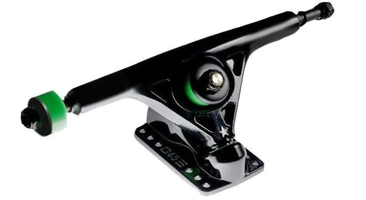 ABEC 11 Blackstar Skateboard Trucks 160mm 45/45 Degree Black Pair - Perfect for Longboards, Cruisers & Downhill Riding