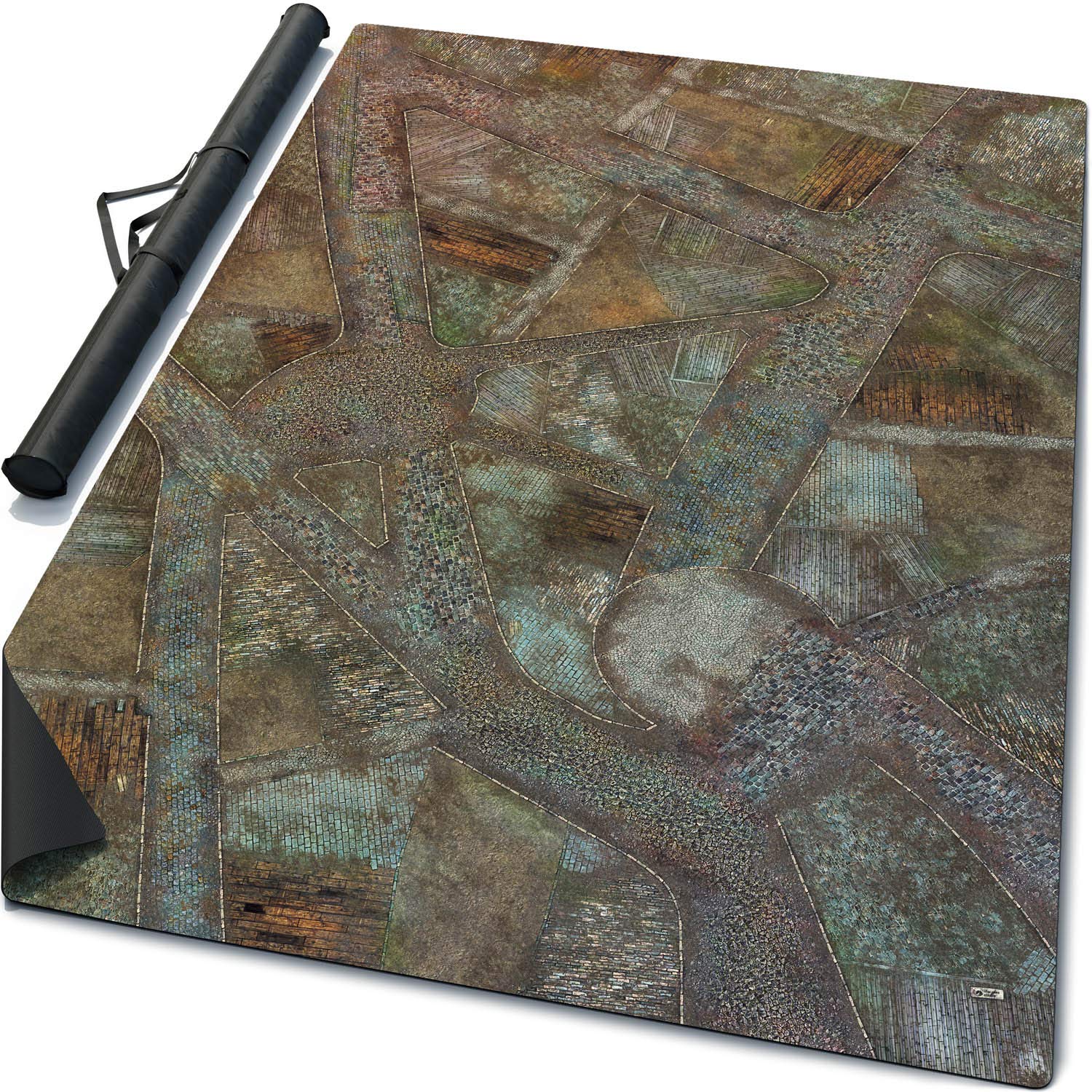 Warzone Studio 6x4ft Double-Sided Gaming Mouse Pad - Meadows & Zolotograd Design - Non-Slip Rubber Battle Mat for PC & Console Gamers - Perfect for FPS, MOBA & Strategy Games