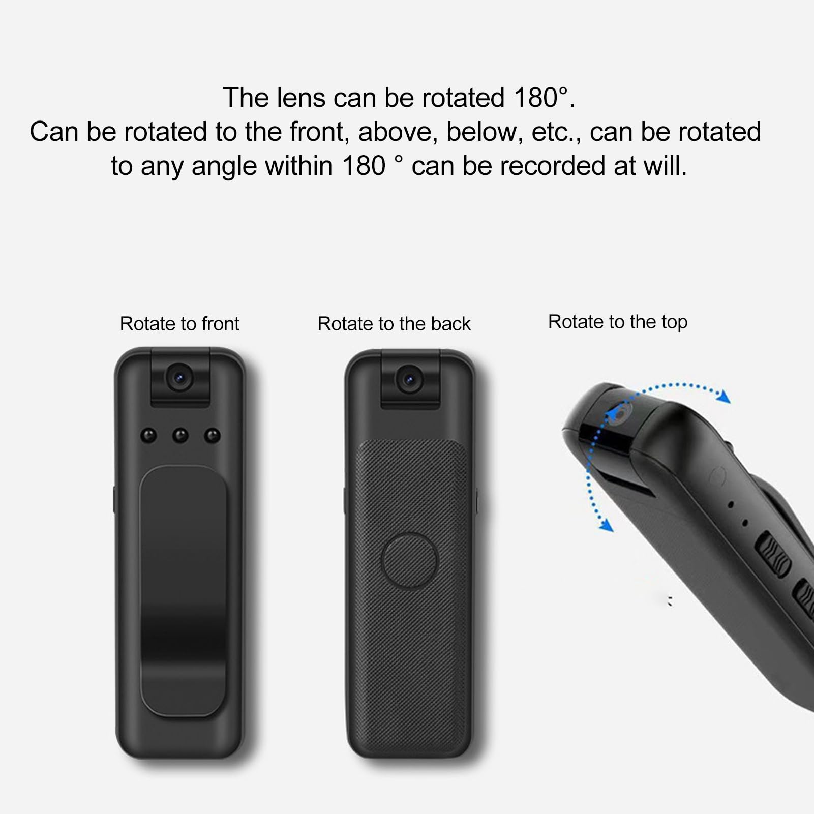 ZAICOLER 1080P HD Body Camera with Wide Angle Lens & Autofocus - Wearable Mini Cam for Police, Security, Meeting Recording & Evidence Collection