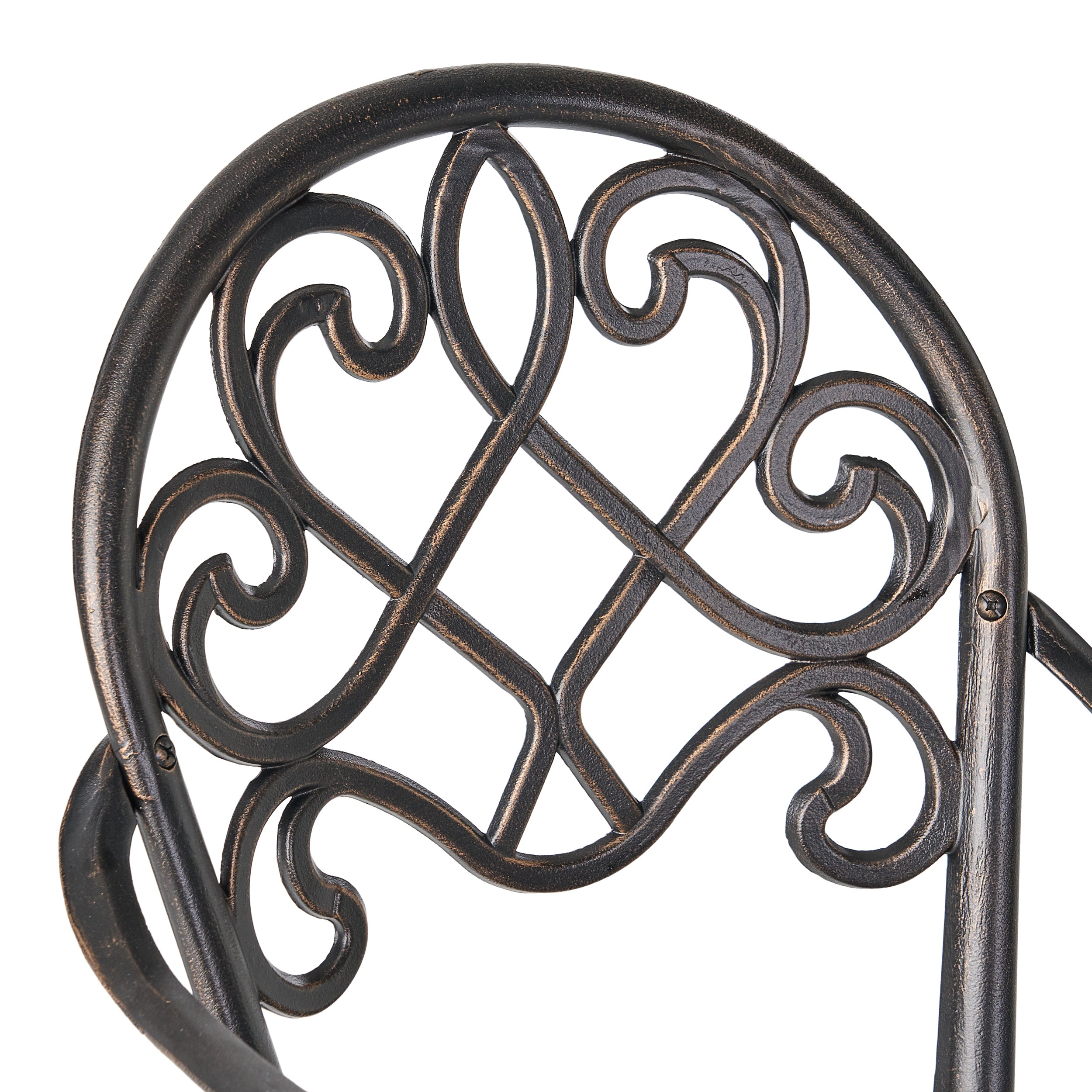 Camden 3-Piece Cast Aluminum Bistro Set with Ice Bucket - Outdoor Patio Dining & Entertaining