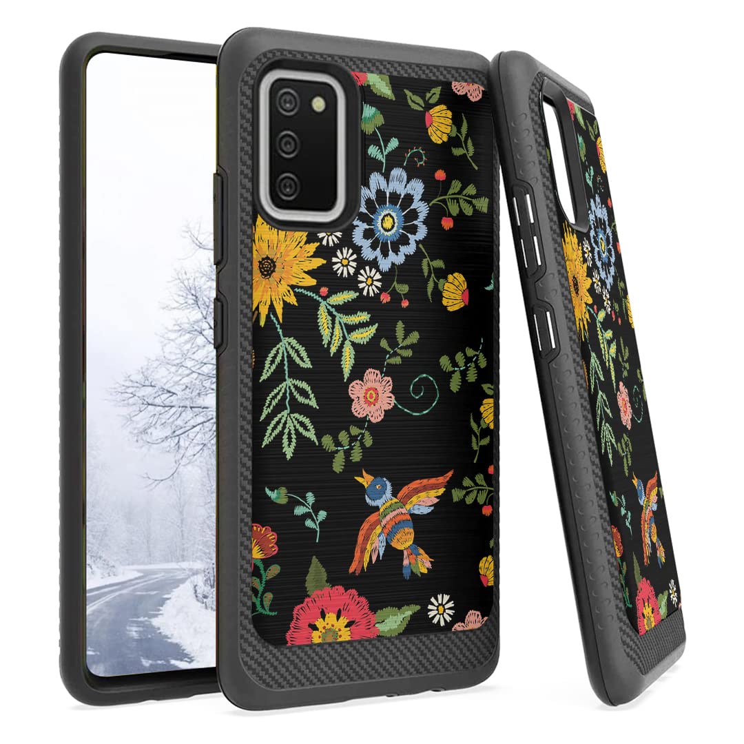 Heavy Duty Galaxy A02s Phone Case - Carbon Edge Hybrid Cover for Men & Women | Durable Protection for Daily Use