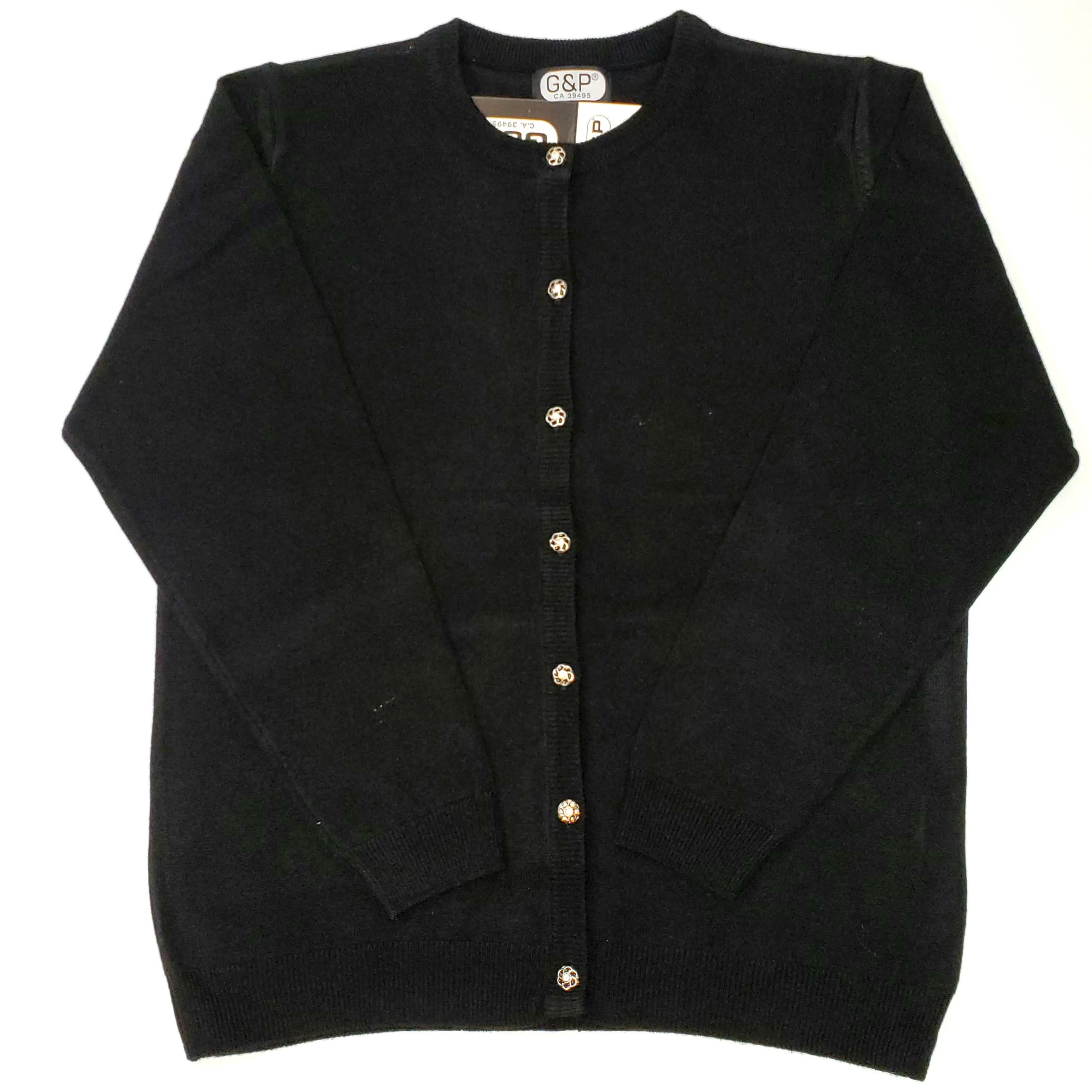 Women's Basic Round Neck Cardigan Sweater - Soft & Comfortable Knitwear for Casual Wear, Office, and Layering Outfits