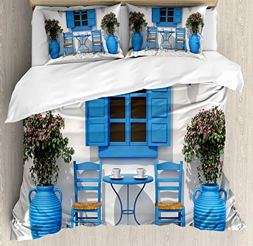 Navy Blue and White