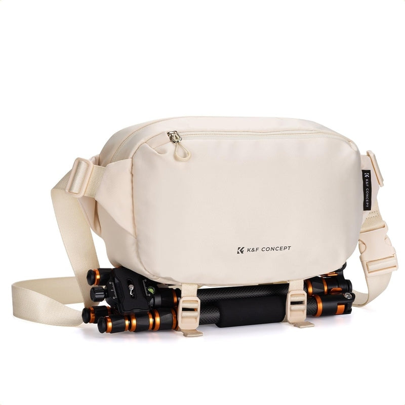 K&F Concept Multi-Functional Camera Sling Bag - Waterproof DSLR Shoulder Bag with Adjustable Strap & Accessory Pockets for Photographers, Travel & Outdoor Activities