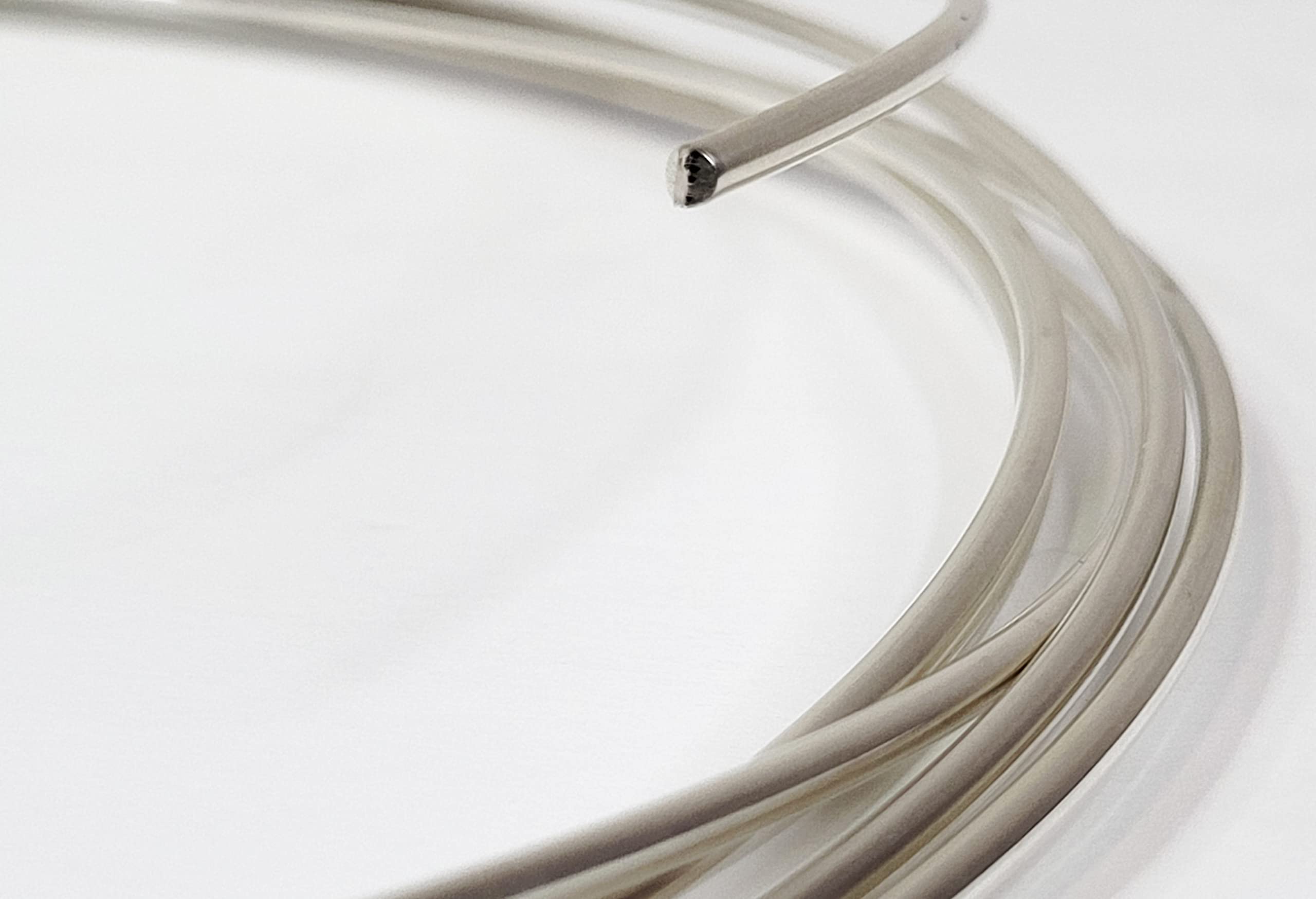 10 Gauge Round Dead Soft 925 Sterling Silver Wire - 3 Feet Jewelry Making Supplies for Bracelets, Necklaces & DIY Crafts | Premium Quality Artisan Wire by WIZART