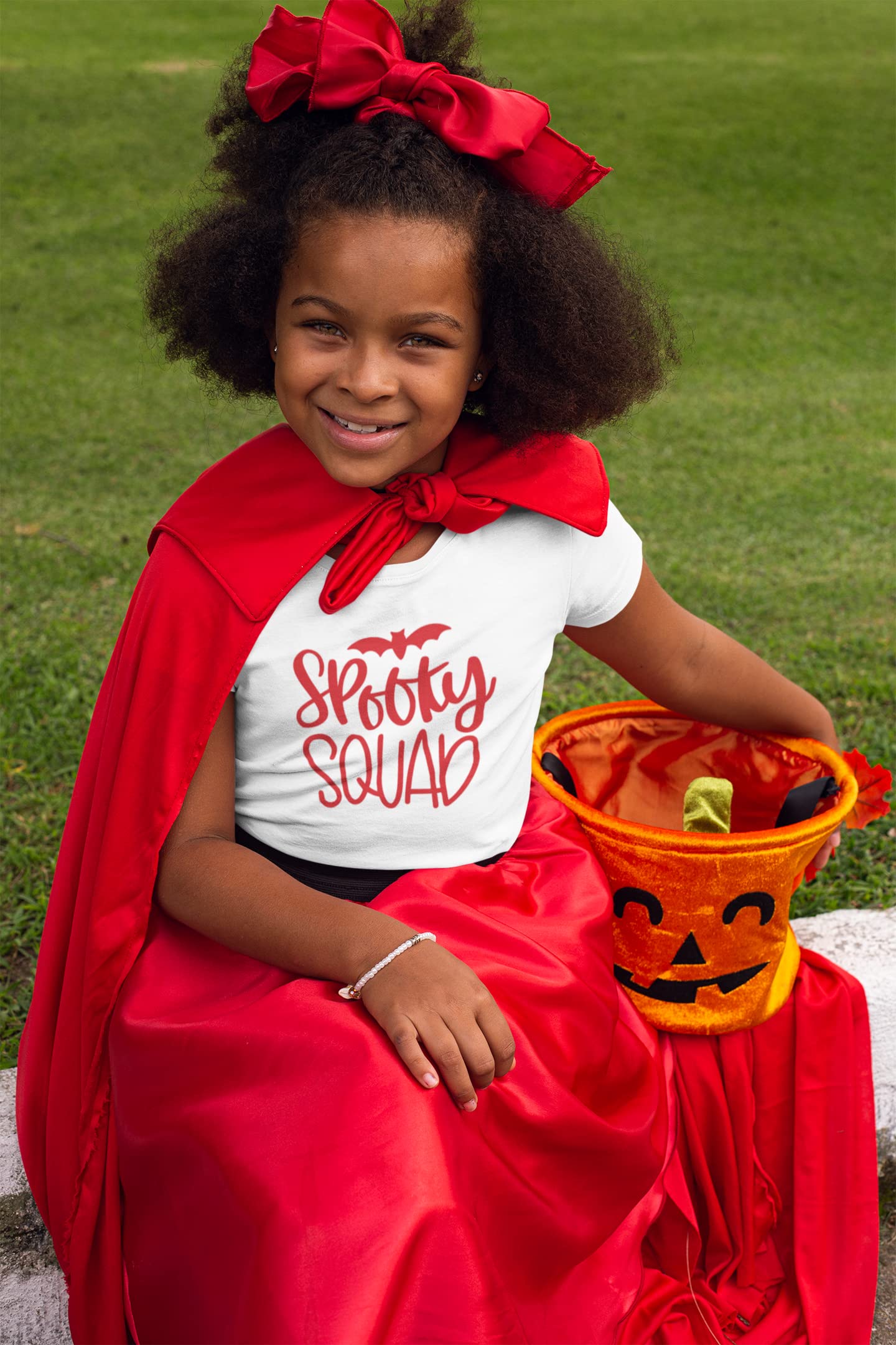 Spooky Squad Iron On Transfer - Matching Friends Shirt Decal, Vinyl Patch for DIY Halloween Crafts | Easy 5-Minute T-Shirt Applique in Emerald Glitter | Perfect for Halloween Costumes, Group Outfits & DIY Party Decorations