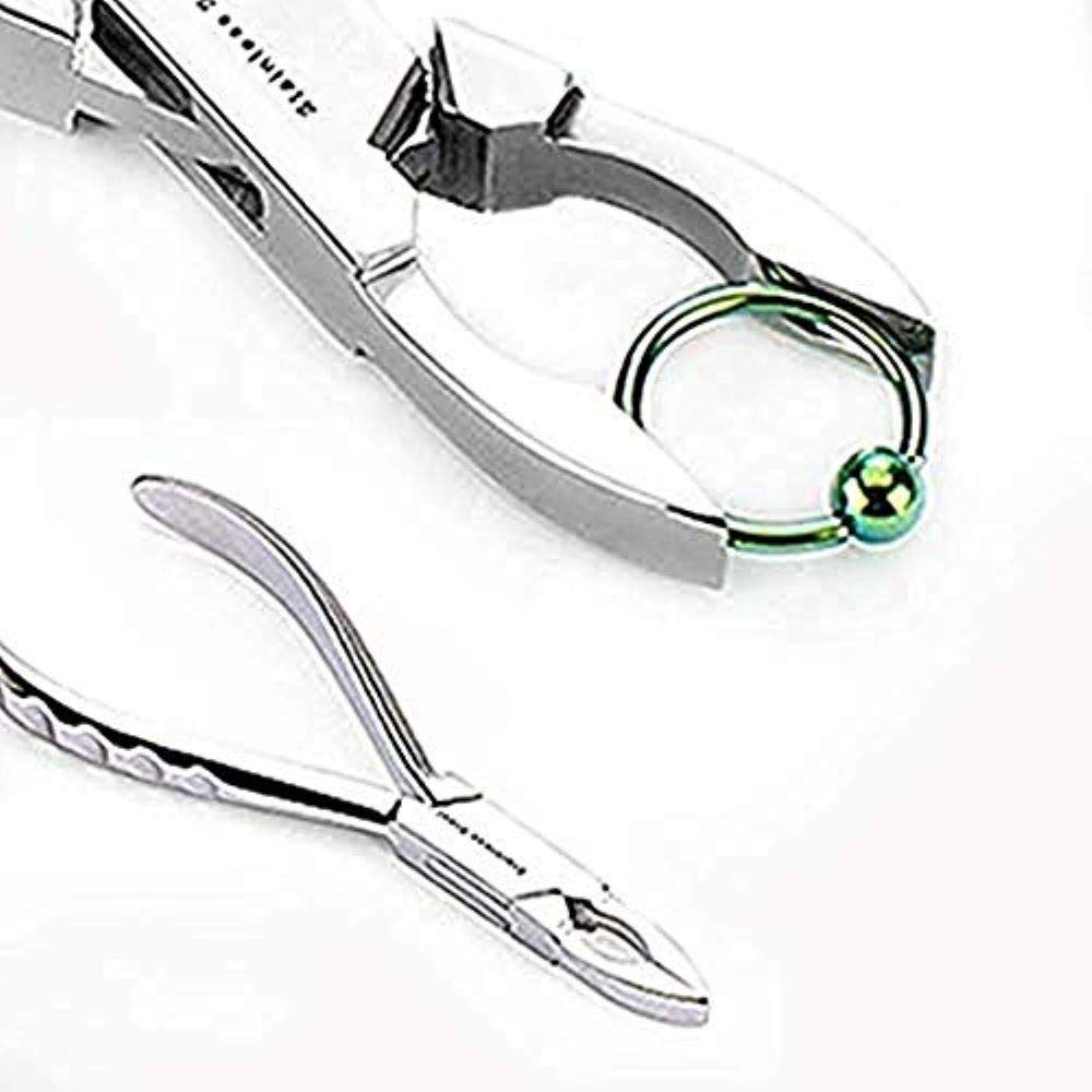 Professional Small Ring Closing Plier for Nose, Ear, Eyebrow, Tongue, Nipple, Belly Button & Lip Piercings - Jewelry Repair Tool for Body Piercing Maintenance at Home or Studio