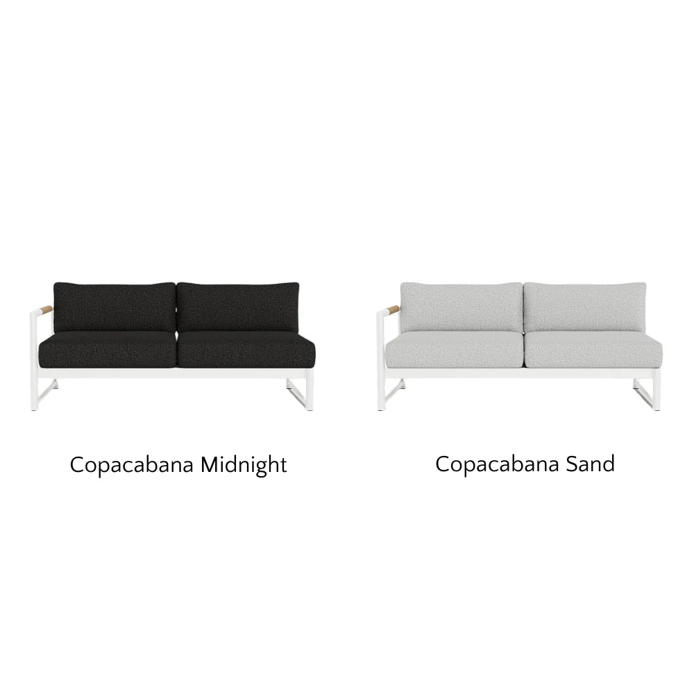 Breeze XL Outdoor 2-Seat Patio Sofa with Left Armrest - Perfect for Backyard, Garden, and Poolside Relaxation
