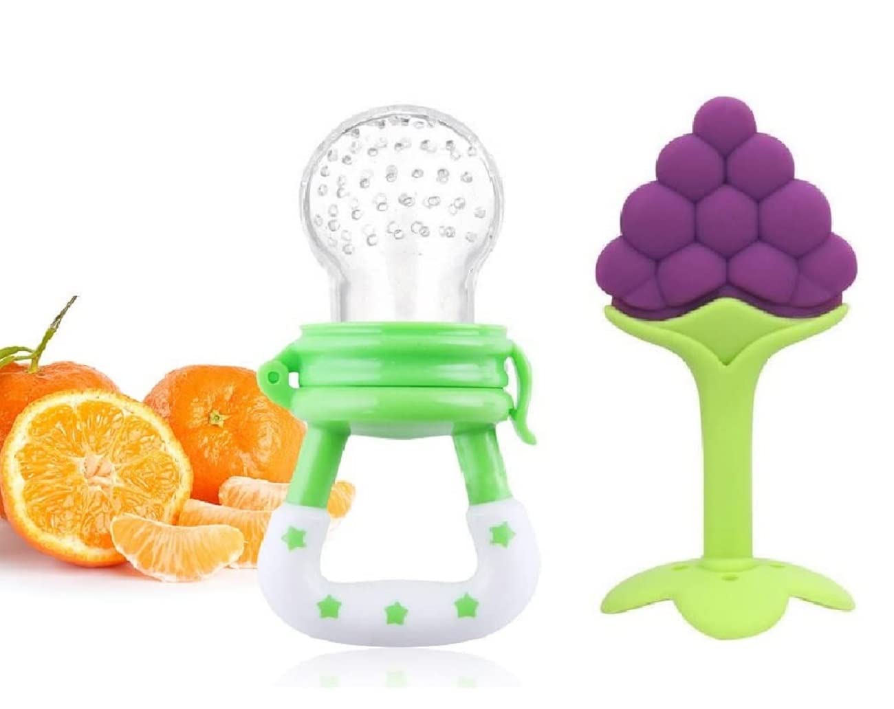 Waterfowl 12-Pack BPA-Free Silicone Fruit Teether for Babies 3-12 Months | Safe Chewing Toy for Teething Infants | Perfect for Soothing Sore Gums at Home or On-The-Go