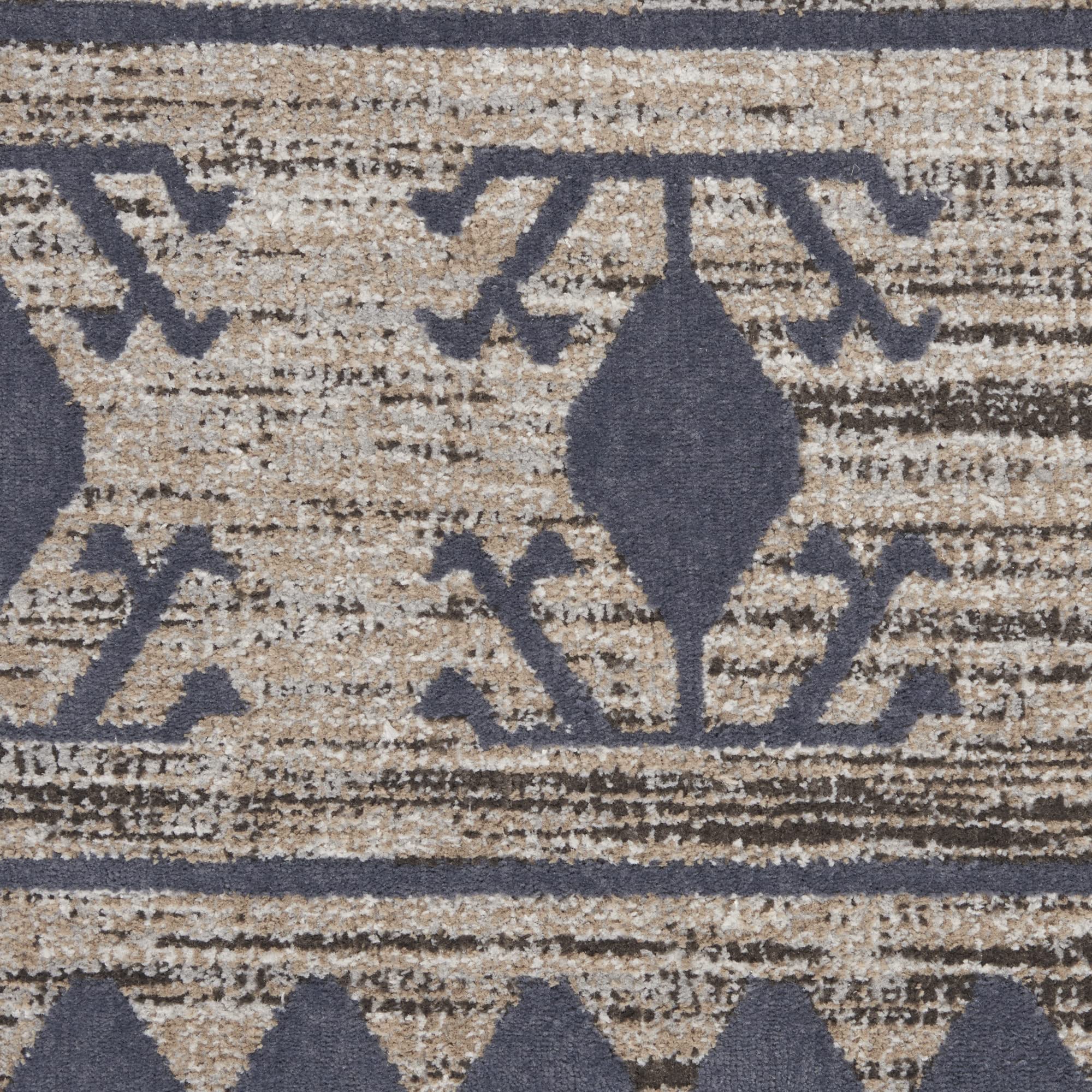 Nourison Asilah Mocha/Charcoal 2'3