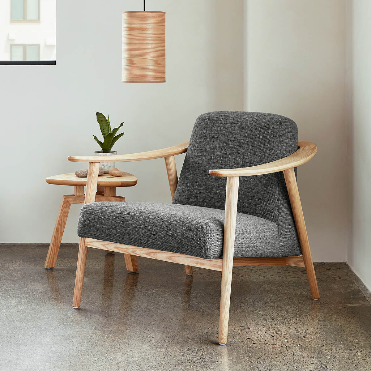 Baltic Occasional Chair - Modern Accent Chair for Living Room, Bedroom & Office - Stylish Upholstered Lounge Chair with Wooden Legs - Perfect for Reading, Relaxing & Decorating