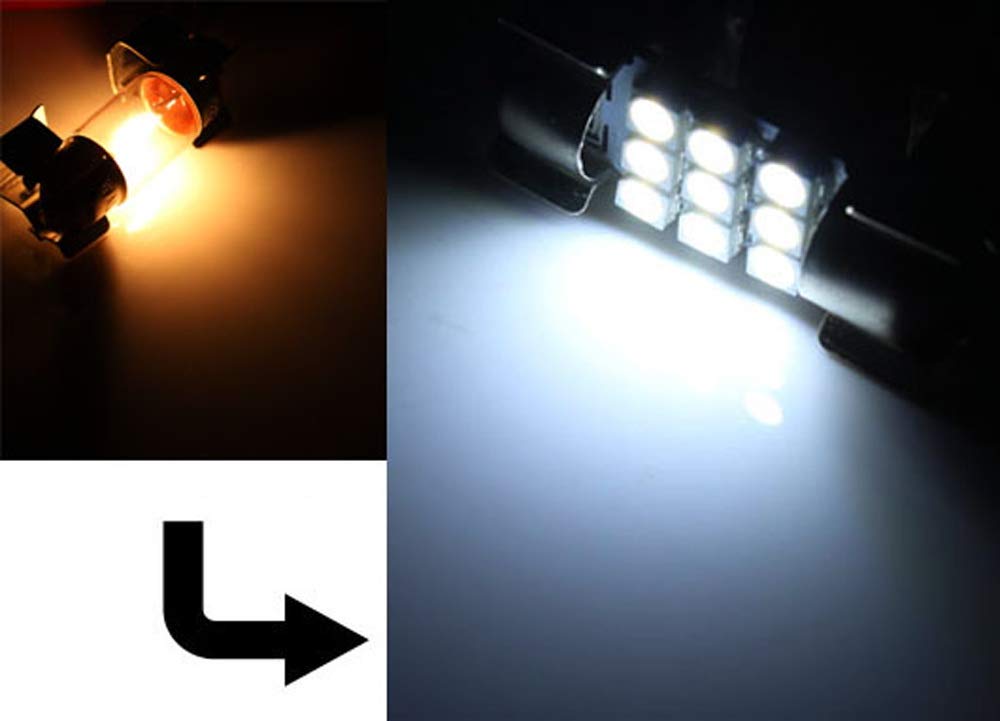 Premium SMD LED Interior Lights Kit for 2007-2014 GMC Yukon & Yukon Denali - Xenon White Upgrade - Car Dome, Map, Trunk, License Plate Bulbs Replacement - Enhance Night Visibility & Modern Look