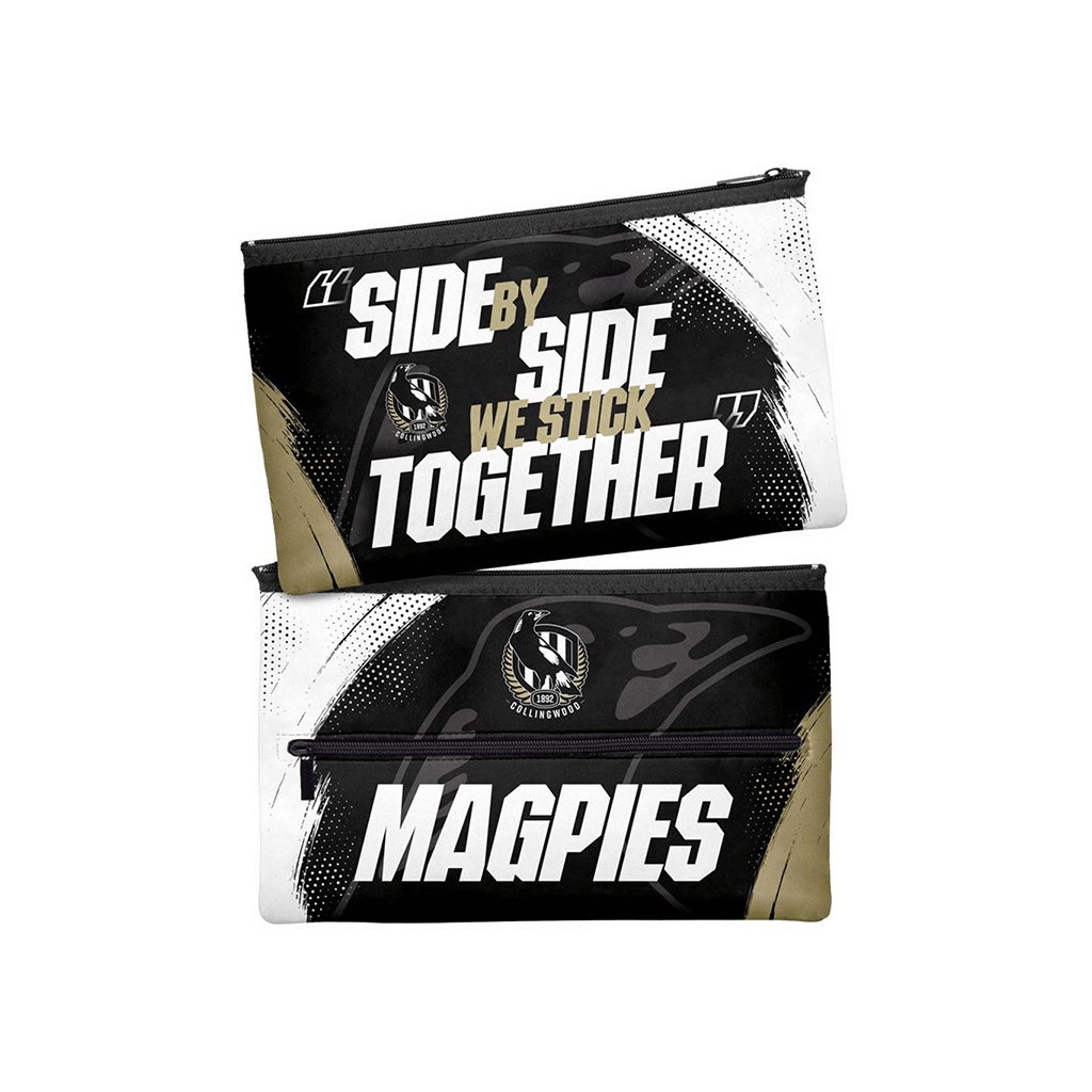 Collingwood Magpies Large Pencil Case - Spacious School & Office Organizer for Pens, Markers & Art Supplies | Perfect for Students, Teachers & Artists