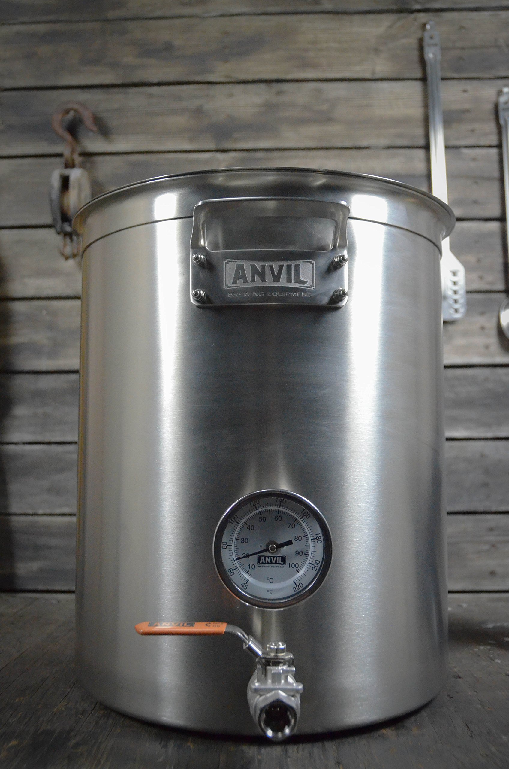 ANVktle 10 Gallon Stainless Steel Brew Kettle with Lid - Home Brewing Equipment for Beer, Wort, Mead Making - Perfect for Homebrewers & Craft Beer Enthusiasts