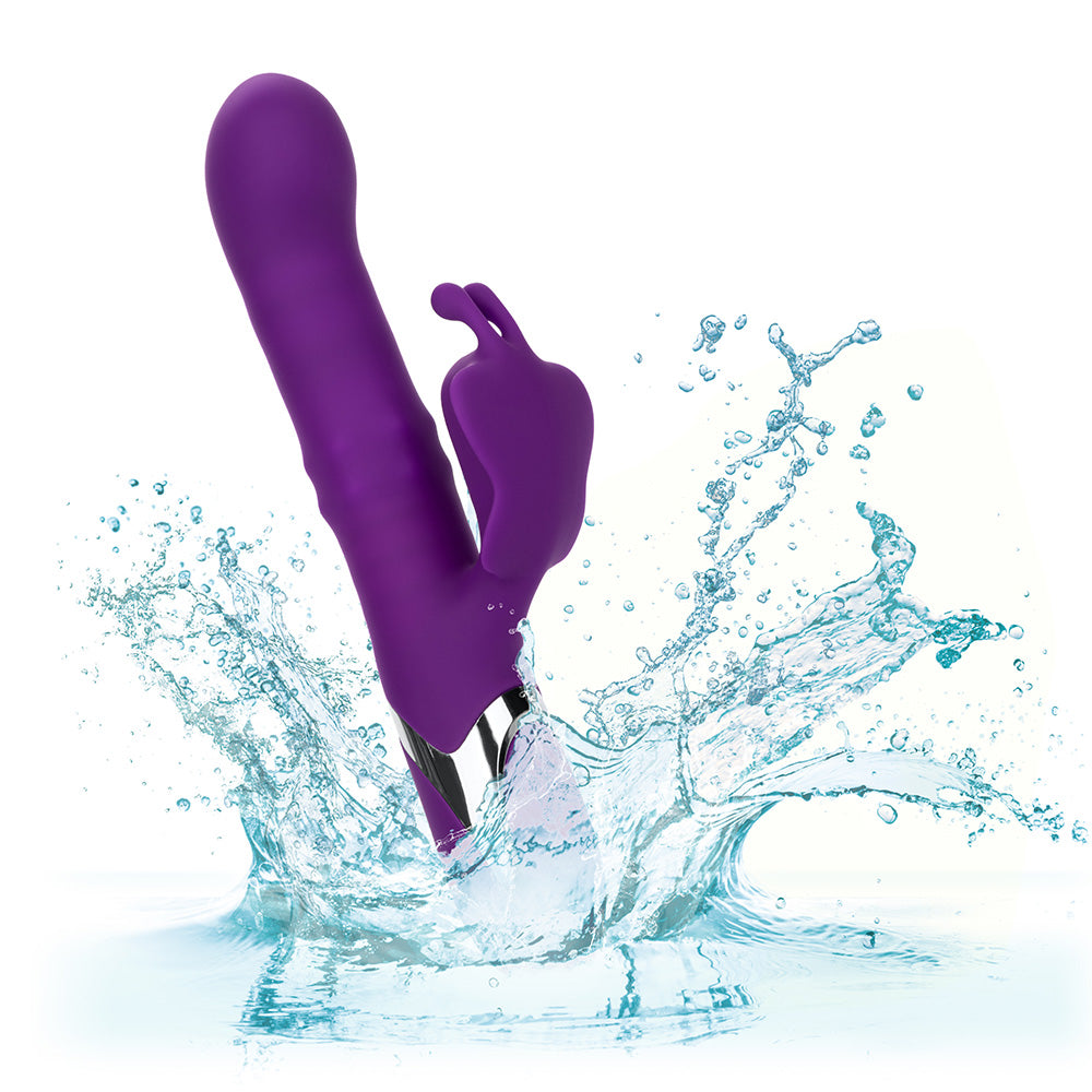 Enchanted Flutter Thrusting Rabbit Vibrator with Rotating Beads - Powerful Dual Stimulation for Women, G-Spot & Clitoral Pleasure - Perfect for Couples Play & Solo Intimate Moments