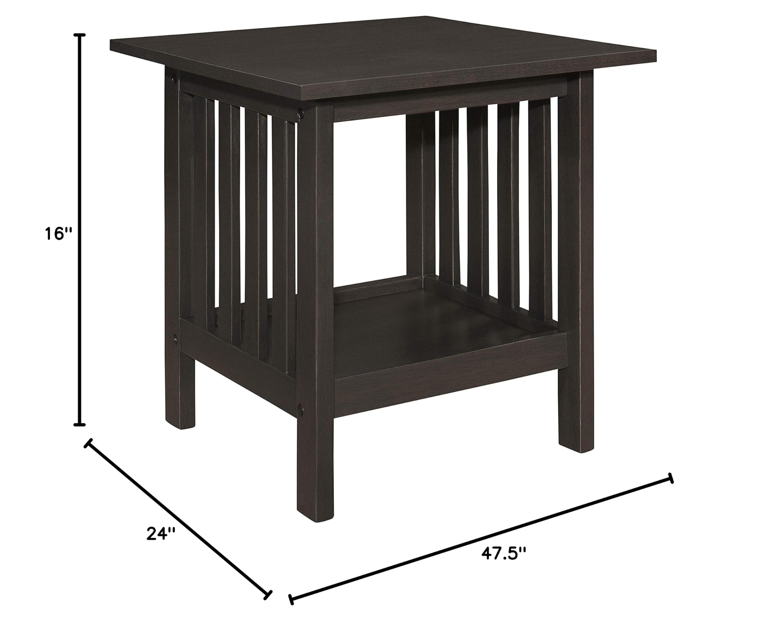 Lexicon Noel 3-Piece Coffee Table Set in Antique Gray - Modern Farmhouse Living Room Furniture for Small Spaces, Home Decor & Entertaining