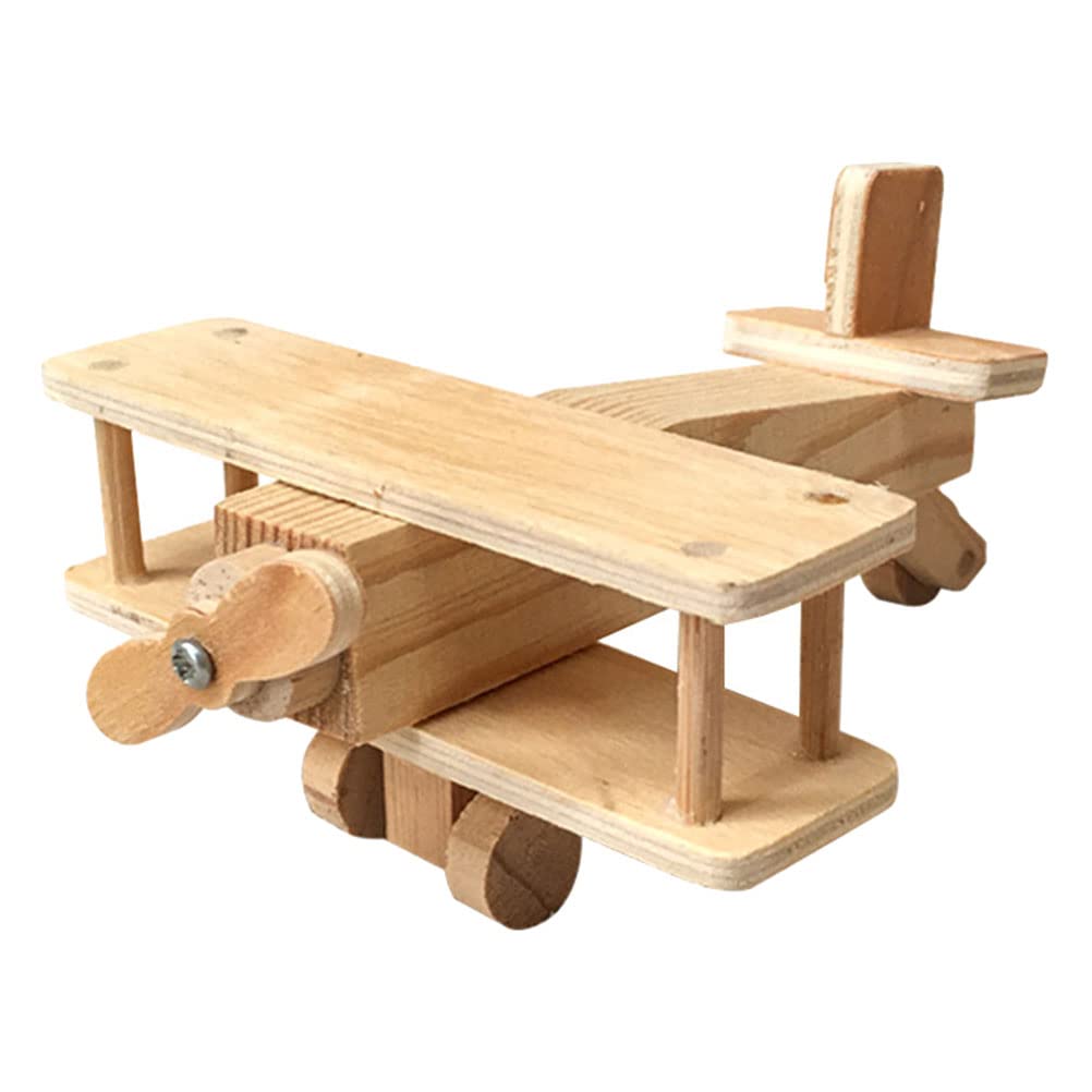 LUOZZY DIY Wooden Airplane Model Kit - Educational STEM Toy for Kids & Adults - Realistic Simulation Assembly Playset for Creative Fun & Learning - Perfect for Birthday Gifts, Classroom Projects & Family Bonding Activities