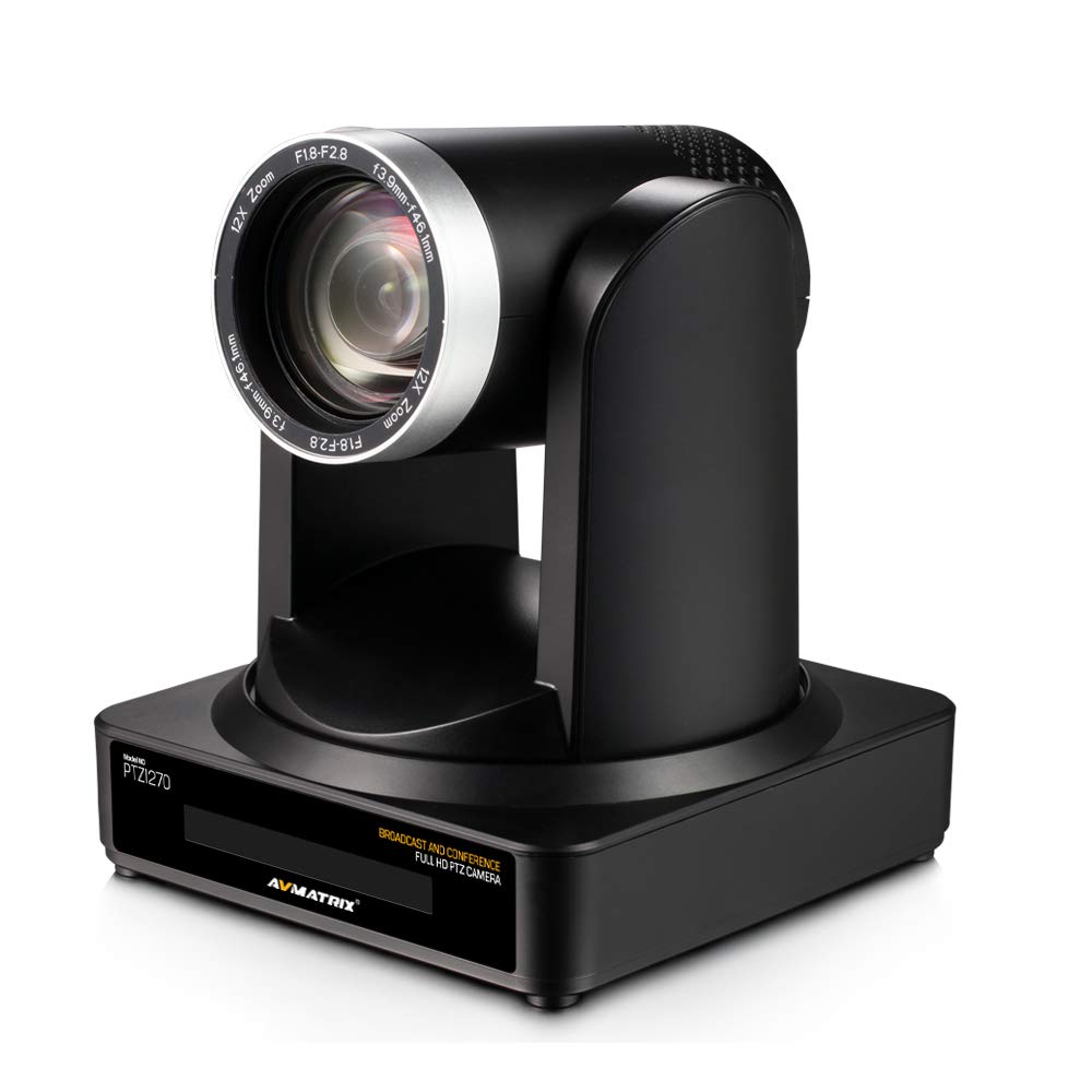 AVMATRIX PTZ1270 20X Professional PTZ Camera - 4K IP Streaming Camera with SDI/HDMI/USB 3.0, PoE Support & 3.5mm Audio - Ideal for Live Events, Church Broadcasts, Studio Productions and Video Conferencing