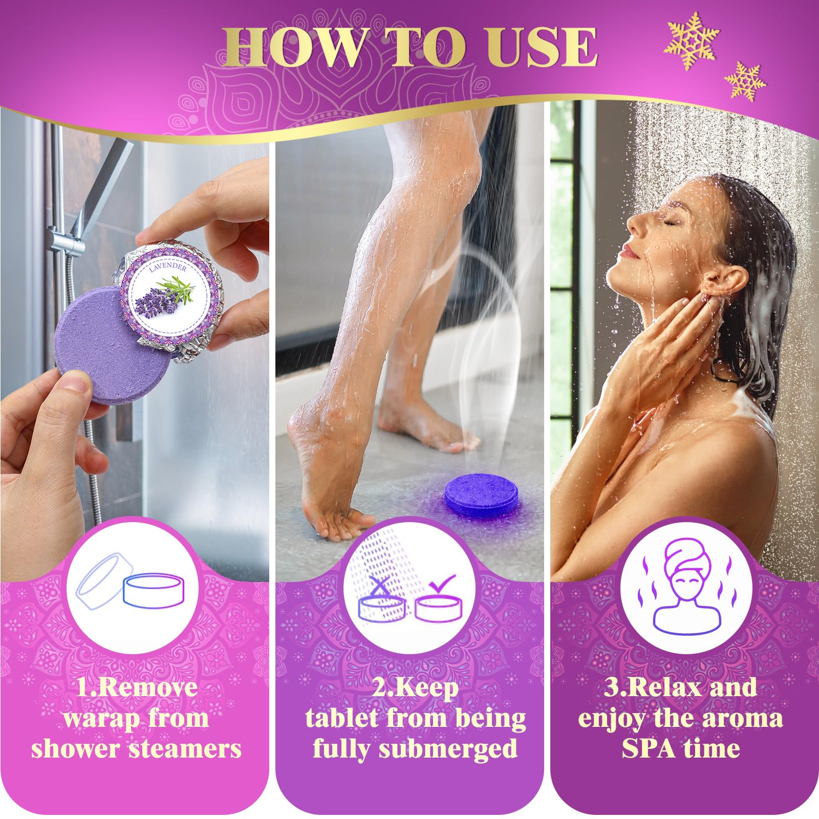 Aromatherapy Shower Steamers - 8 Pack Relaxing Shower Bombs with Essential Oils for Stress Relief & Spa Experience | Perfect Mothers Day Gifts, Birthday Presents for Women, Easter Basket Stuffers | Ideal for Bath Time Relaxation, Self-Care Routine & Home Spa Nights