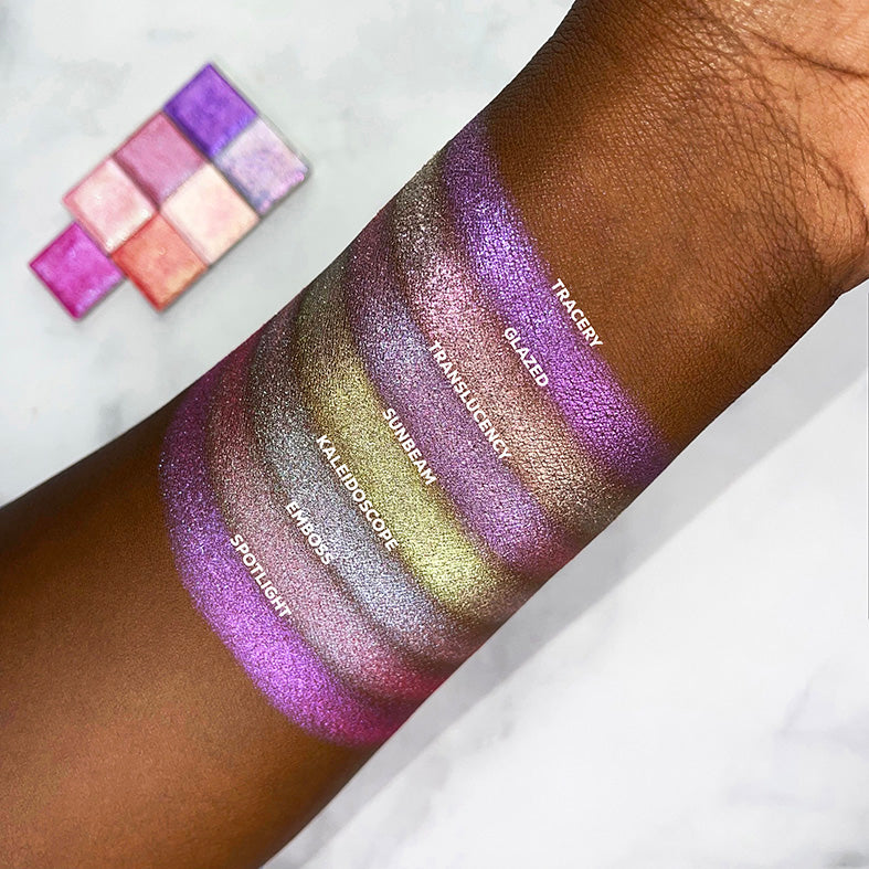 Glazed Glitter Multichrome Eyeshadow Palette - Long Lasting Pigmented Makeup for Day & Night Looks - Perfect for Parties, Date Nights & Special Occasions