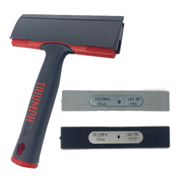 Triumph Straight Scraper Blade - High Carbon & Stainless Steel - Perfect for Woodworking, Metal Cleaning, and DIY Projects