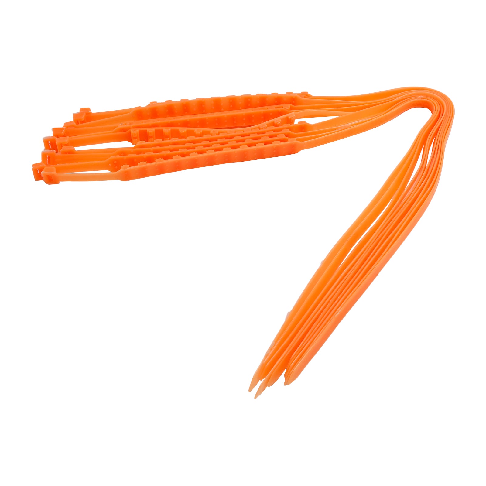 10/20/40PCS Heavy Duty Snow Tire Chains - Anti-Skid Traction Belts for Cars, Trucks & SUVs | Winter Emergency Driving Safety Gear (Orange) - Perfect for Icy Roads, Mountain Trips & Snowy Commutes