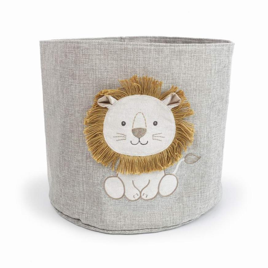 Lion Toy Storage Bin - Kids Playroom Organizer for Stuffed Animals & Toys | Perfect for Nursery, Bedroom, or Classroom Organization
