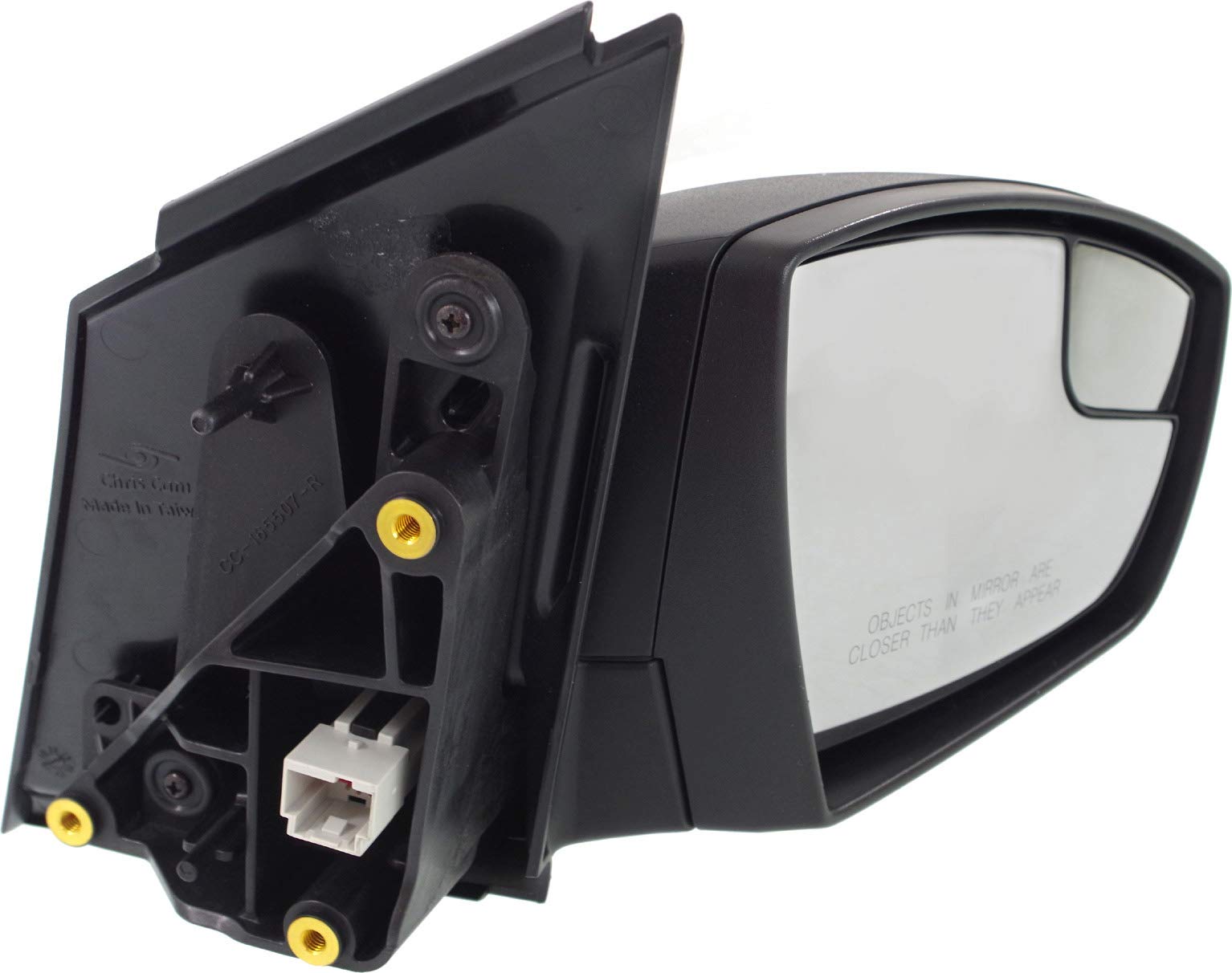 2013-2016 Ford Escape Power Side Mirrors - Driver & Passenger Replacement (Non-Heated, No Signal Light) | Textured Black Finish | Easy Installation for DIY Garage Projects | Perfect for Off-Roading & Daily Commuting