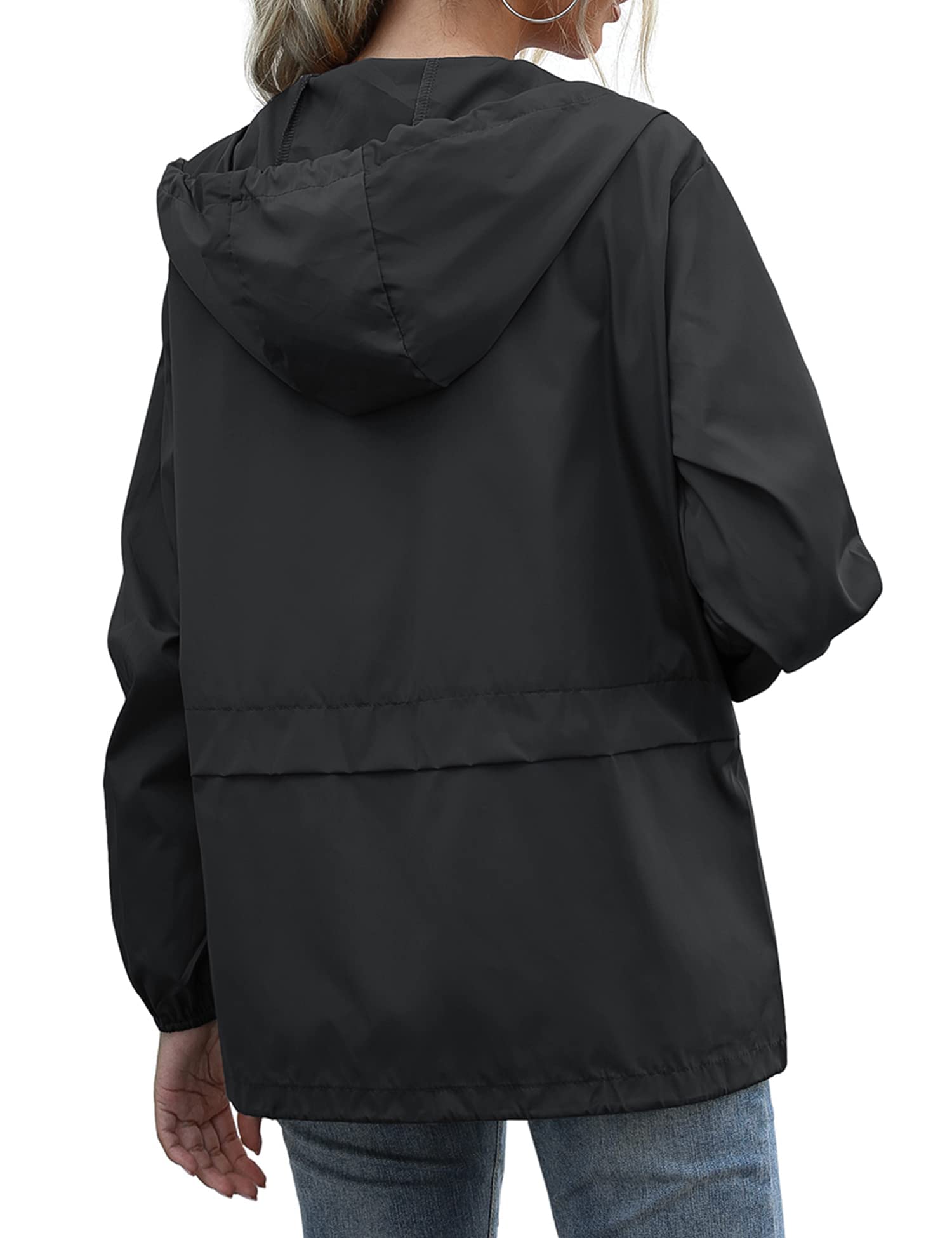 Waterproof Lightweight Women's Raincoat Windbreaker with Hood - Outdoor Trench Coat for Rainy Weather (Sizes S-XXL) | Perfect for Hiking, Commuting & Travel