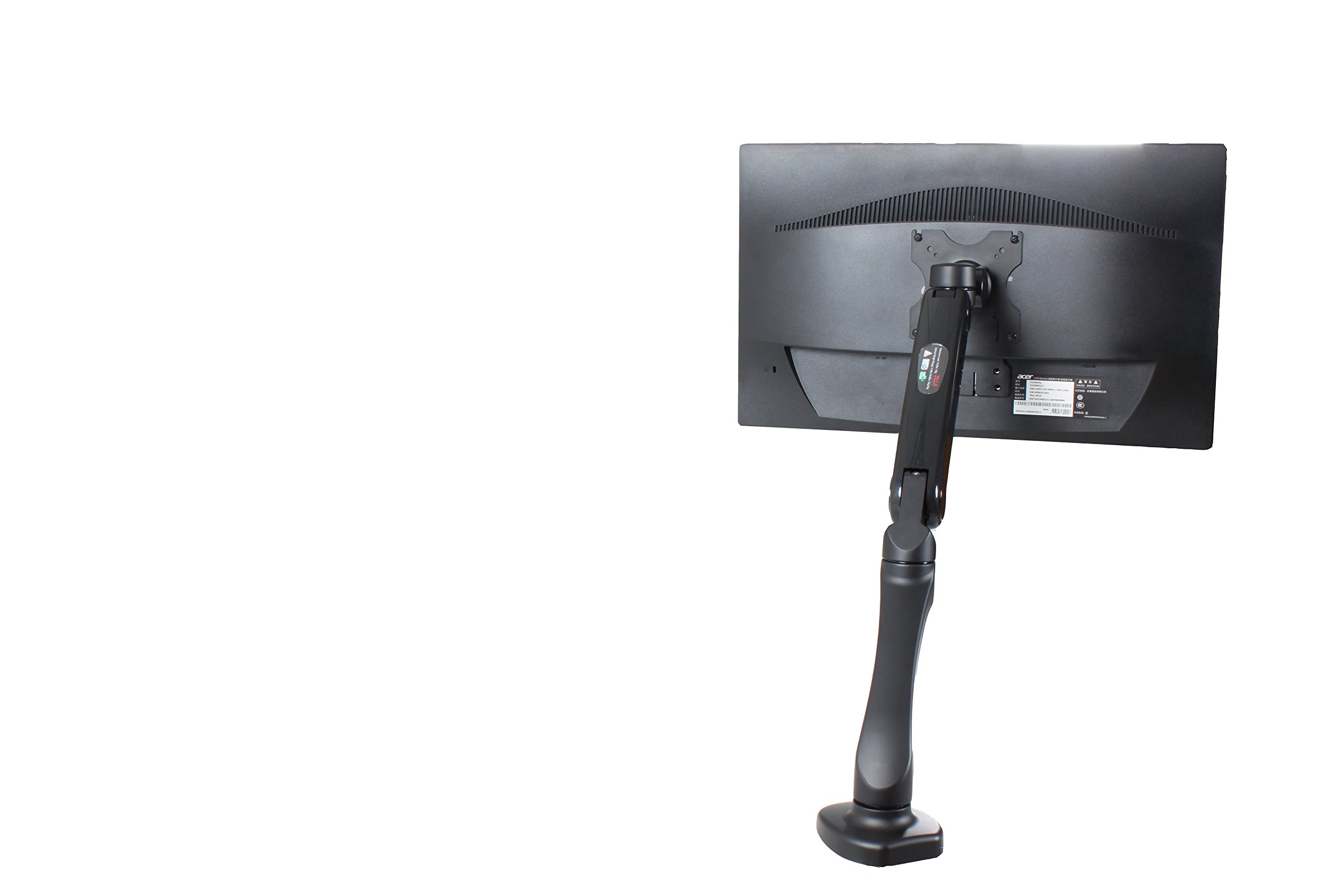 ZILLA DC-K680G Single LED/LCD Monitor Arm Stand - Adjustable VESA Mount for Home & Office Computer Screens - Perfect for Ergonomic Workspace Setup and Multi-Monitor Arrangements
