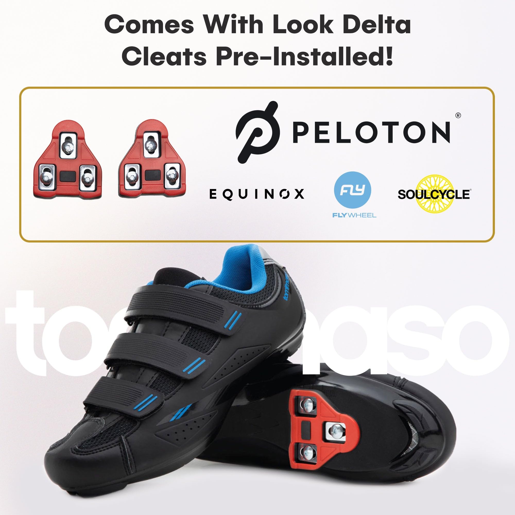Tommaso Pista Women's Peloton Cycling Shoes - SPD & Delta Cleat Compatible Indoor/Outdoor Spin Shoes for Women - Perfect for Peloton Bikes, Spin Classes & Road Cycling